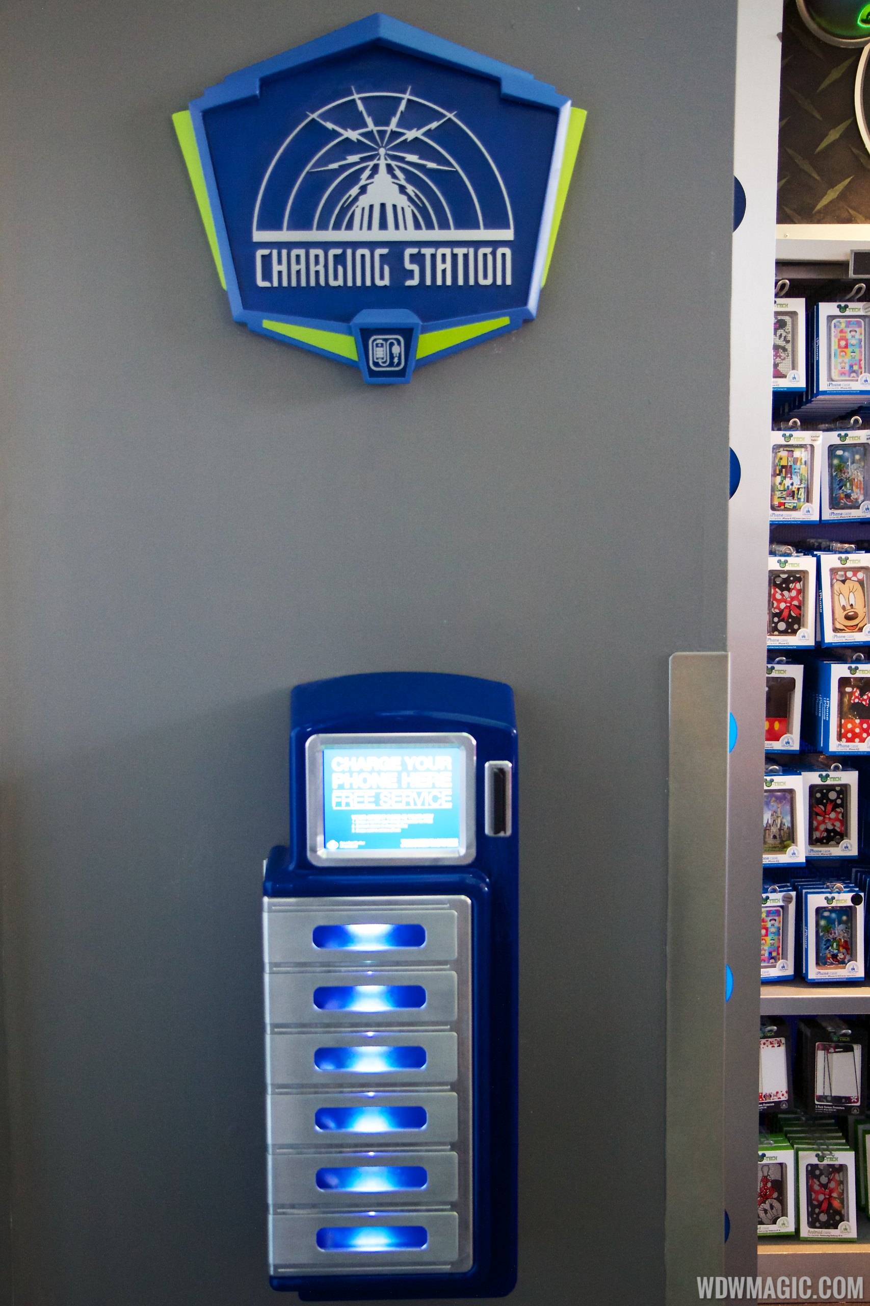Hands-on with the new smartphone charging lockers at the Magic Kingdom