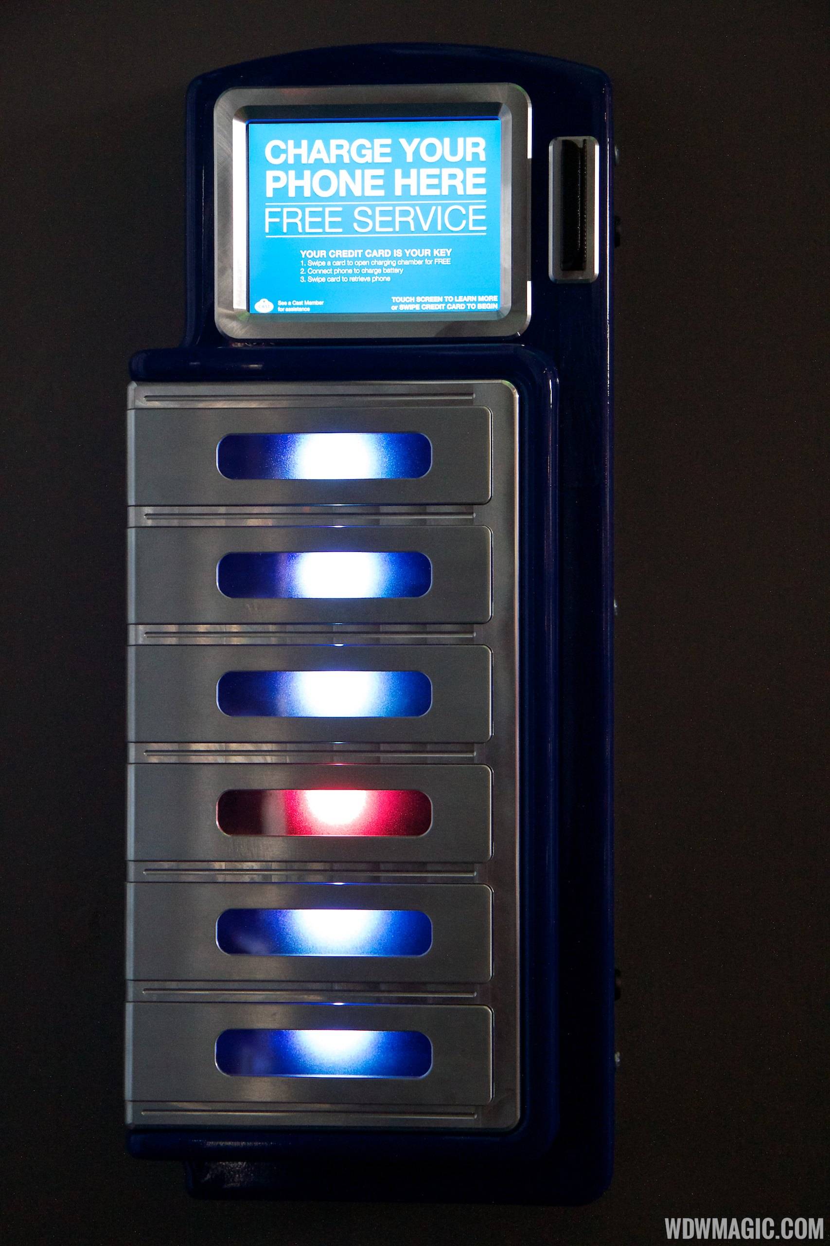 Unattended smartphone charging lockers