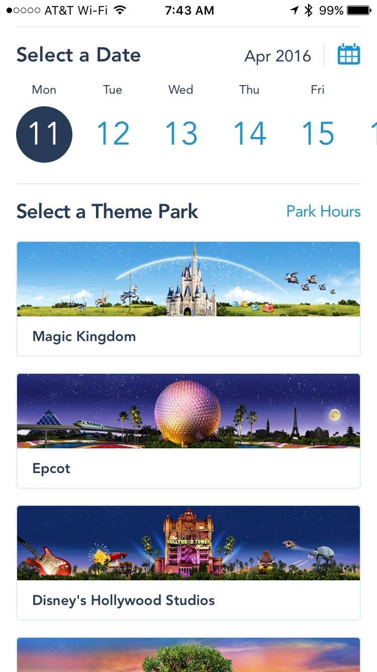 New FastPass+ process in My Disney Experience