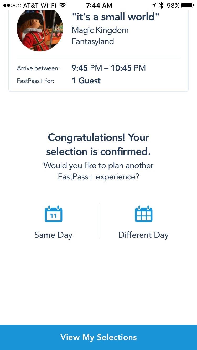 Hands-on with the new FastPass+ system in My Disney Experience