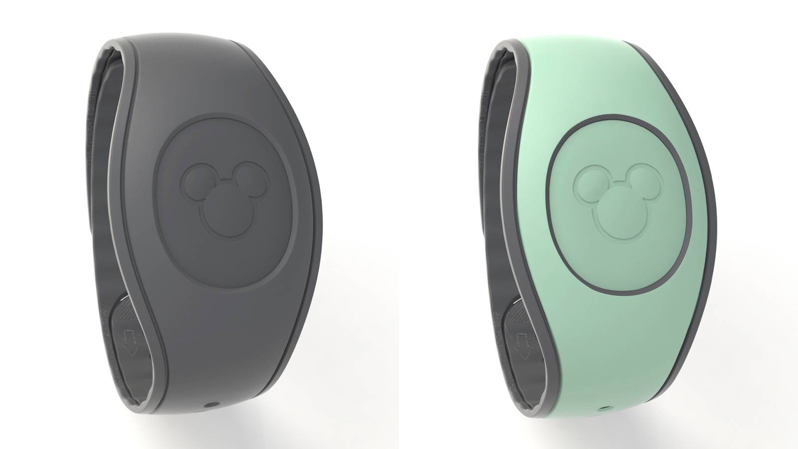 Dark Gray and Mint Green MagicBands