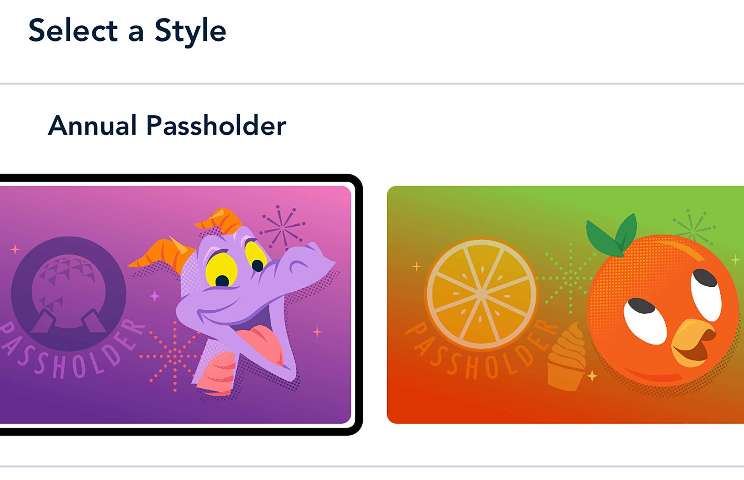 Figment and Orange Bird passholder cards now available for Disney MagicMobile