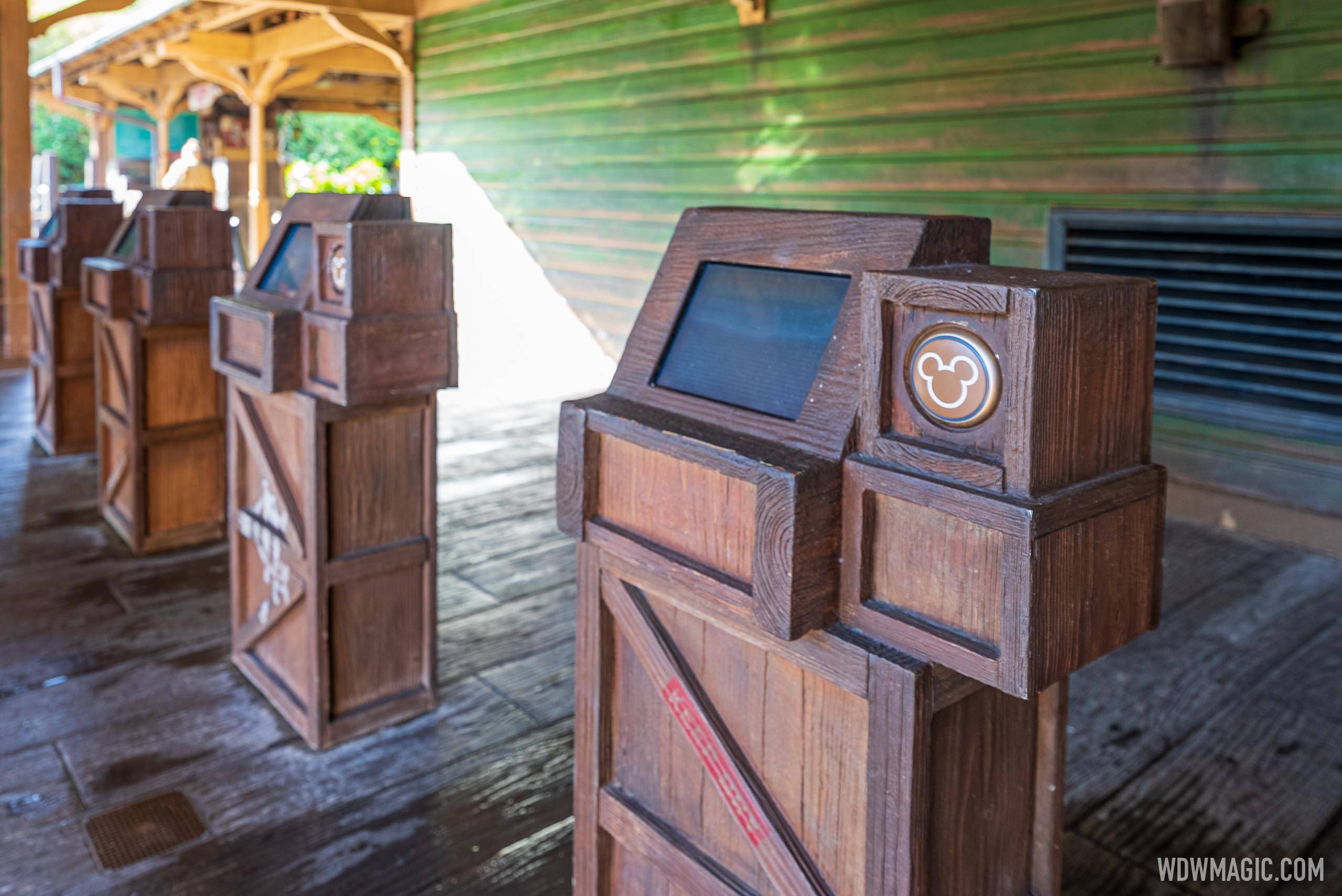 Former FastPass kiosks uncovered in Tomorrowland and Adventureland