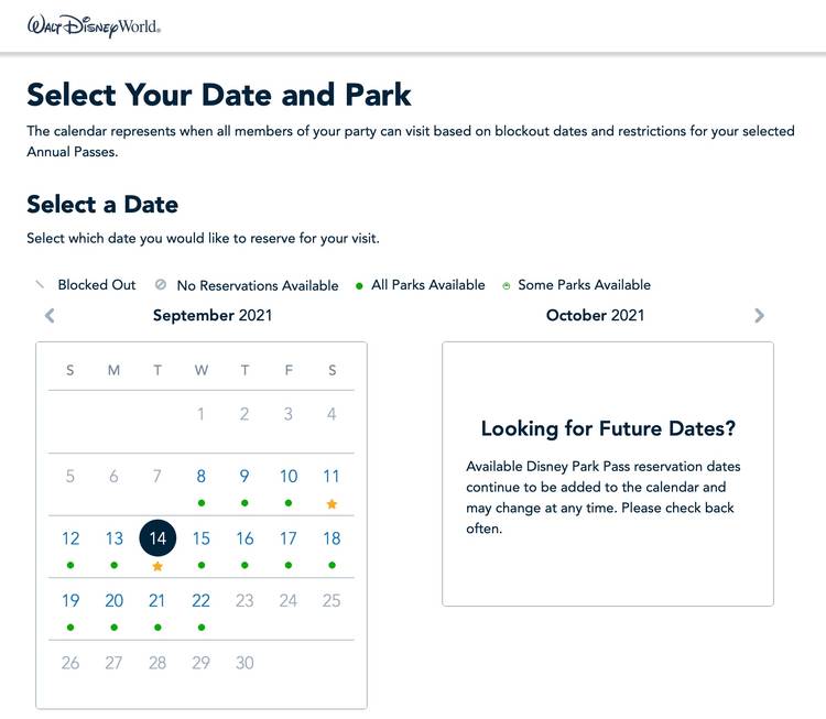 Disney Park Pass Theme Park Reservation System for Walt Disney World