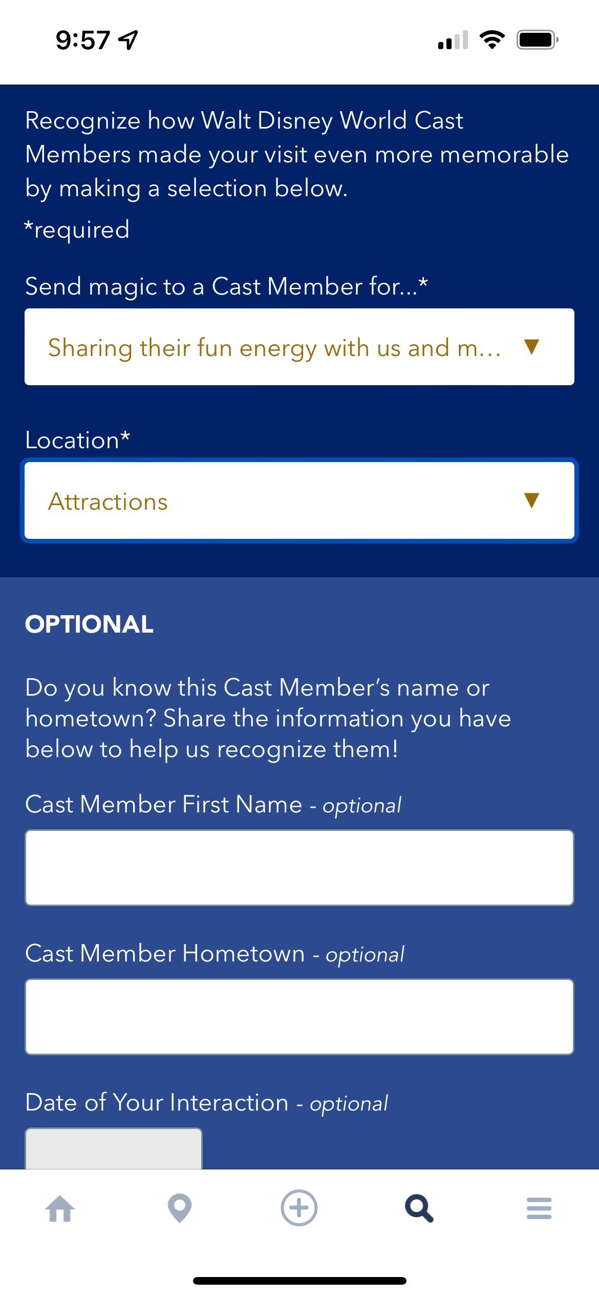 Walt Disney World Cast Compliment feature improved in My Disney Experience app