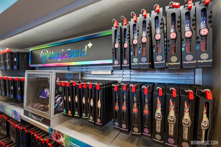 MagicBand+ display at EPCOT Camera Center MagicBand+ display at EPCOT Camera Center