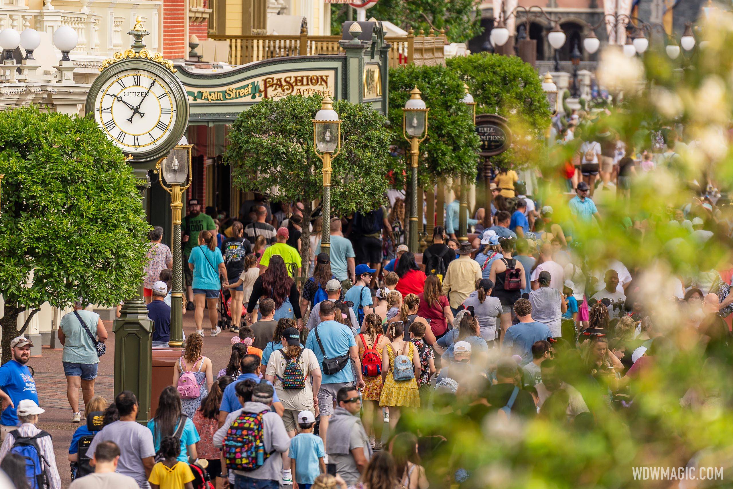 Operating hours significantly extended in July 2015 for the Magic Kingdom and Studios