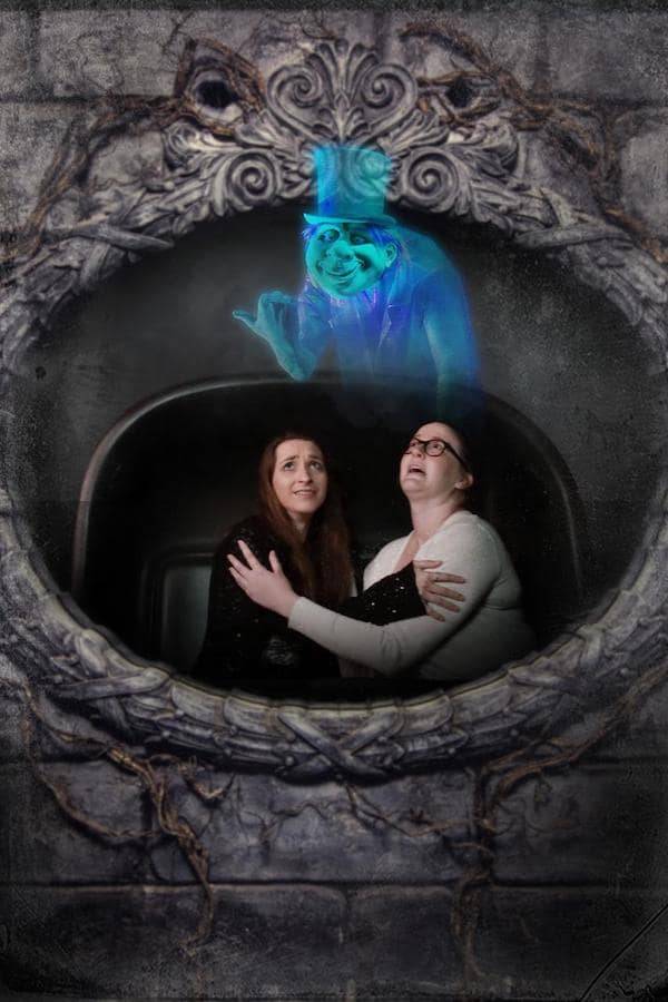 New look onboard photo at Haunted Mansion and new PhotoPass lens at Tower of Terror
