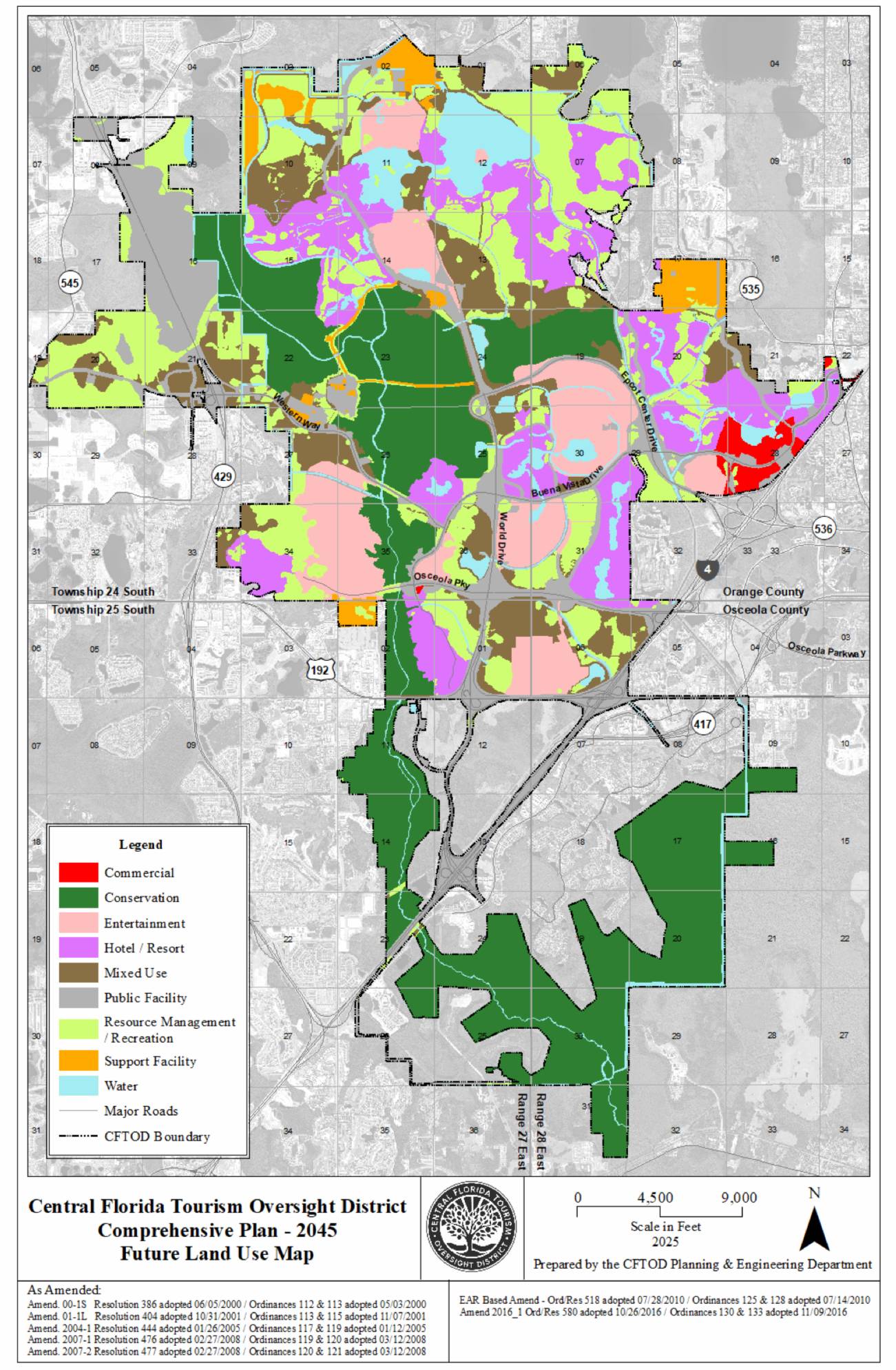 Comprehensive Plan 2045 from the Central Florida Tourism Oversight District