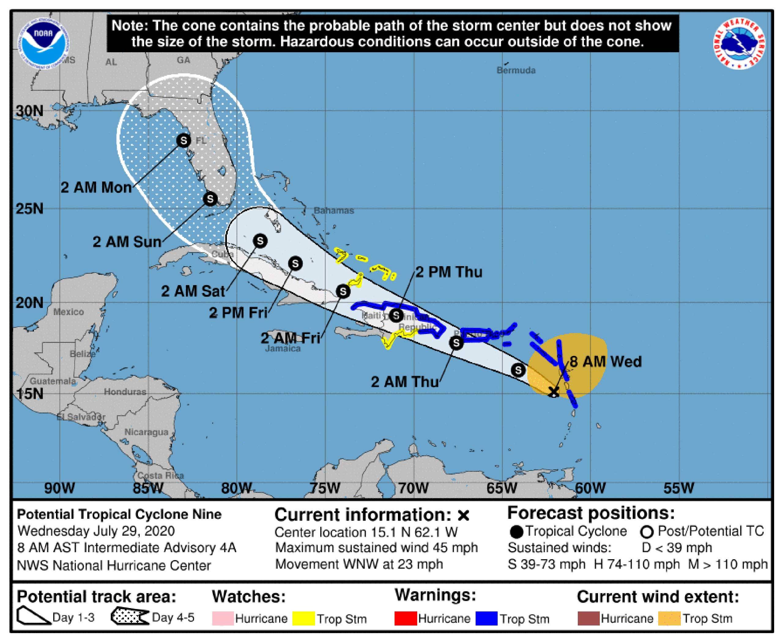 Potential Tropical Cyclone Nine 2020