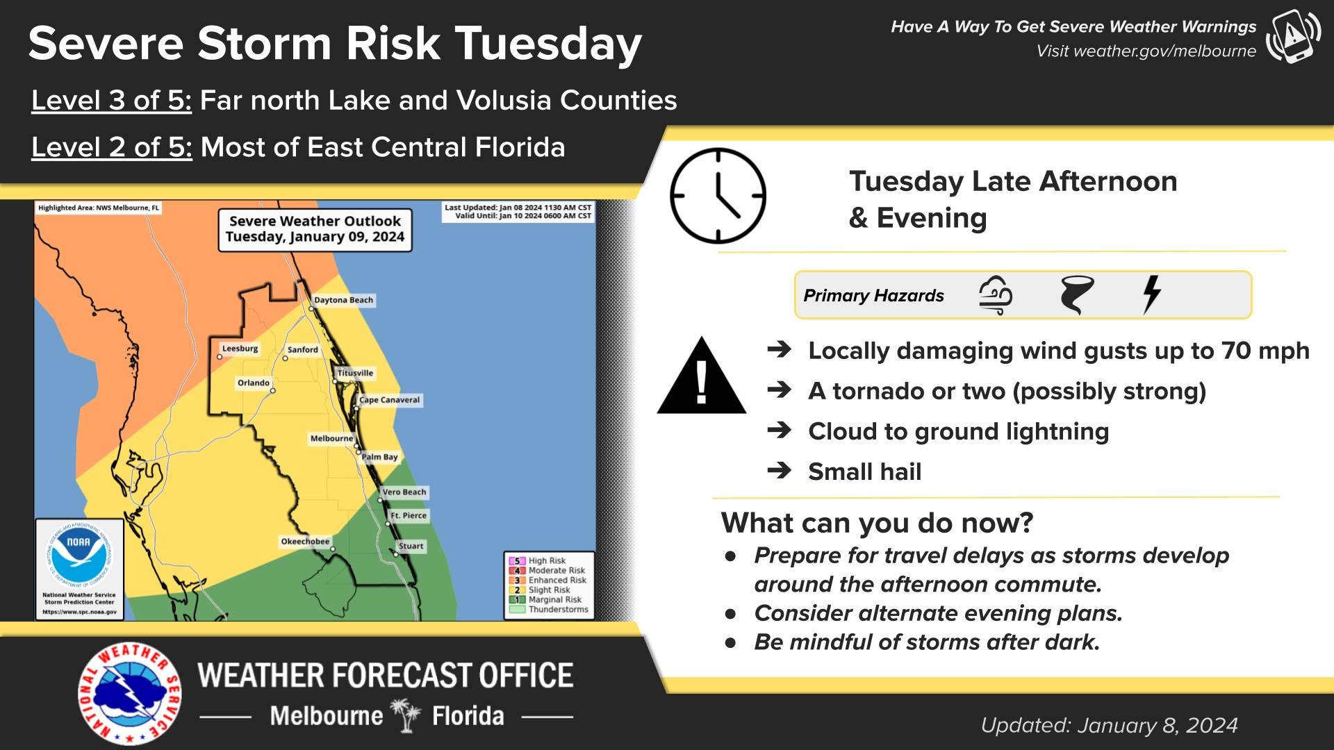 Potential severe weather threatens Walt Disney World as cold front approaches