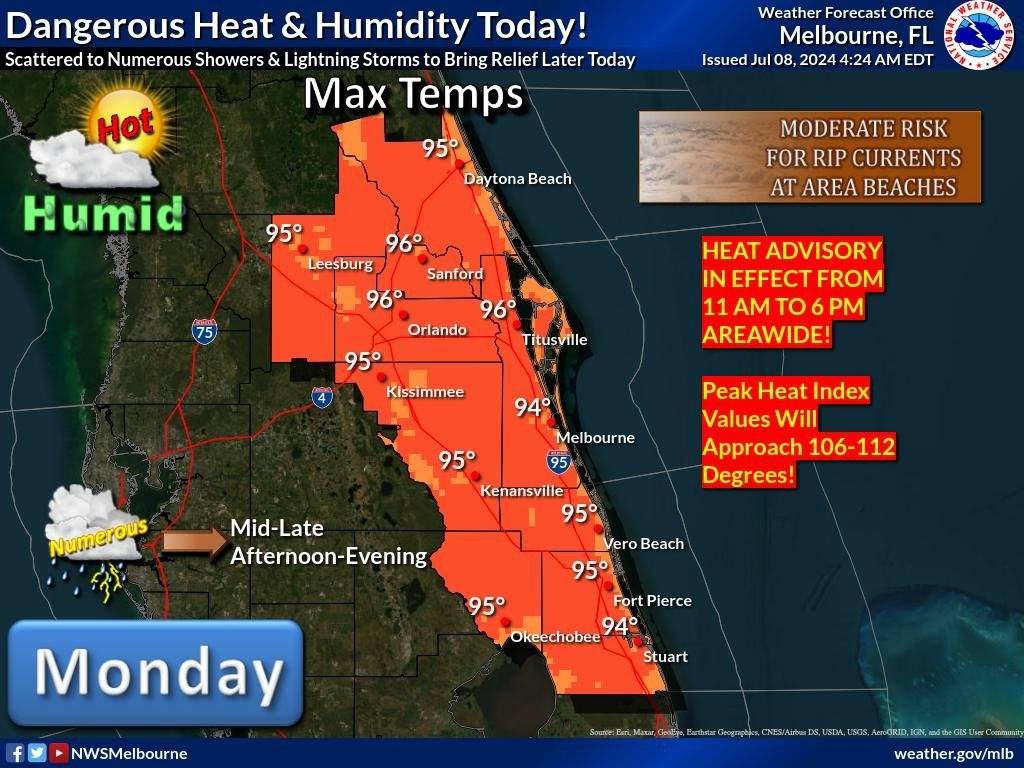 Dangerous Heat Warning - July 8 2024