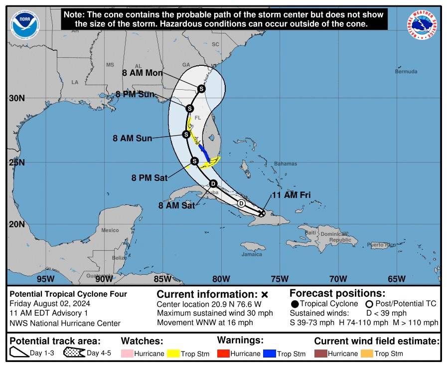 Potential Tropical Cyclone 4