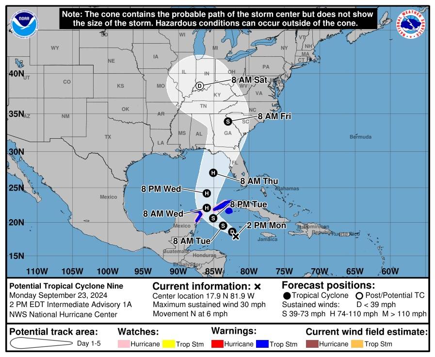 Potential Tropical Cyclone 9