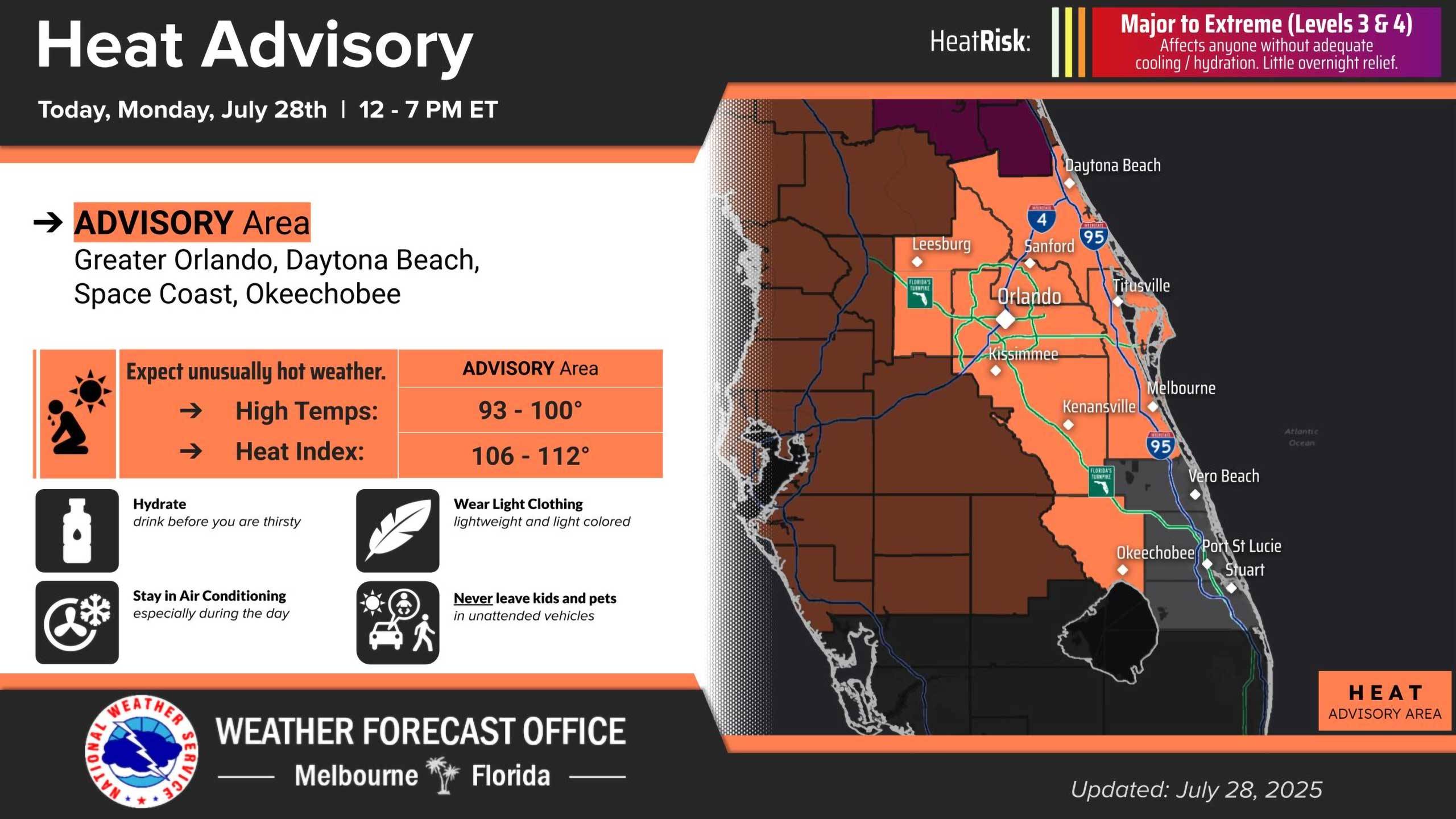 Walt Disney World Heat Index to Exceed 110°F in Ongoing HeatWave