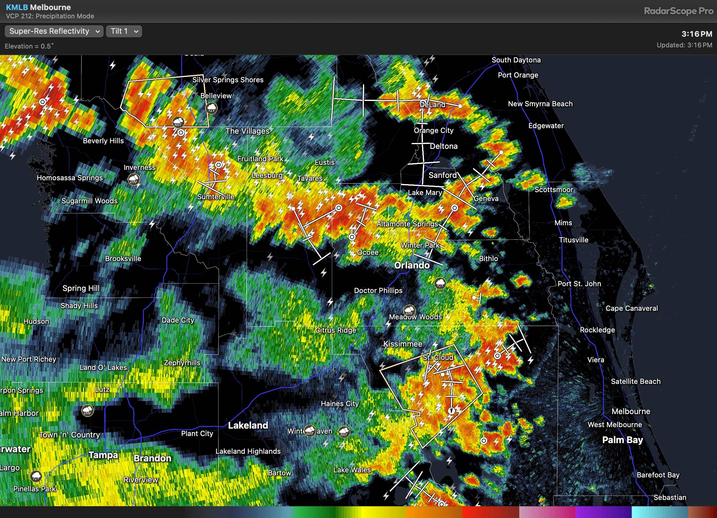 Lightning Strikes Central Florida Theme Parks - June 30 2026