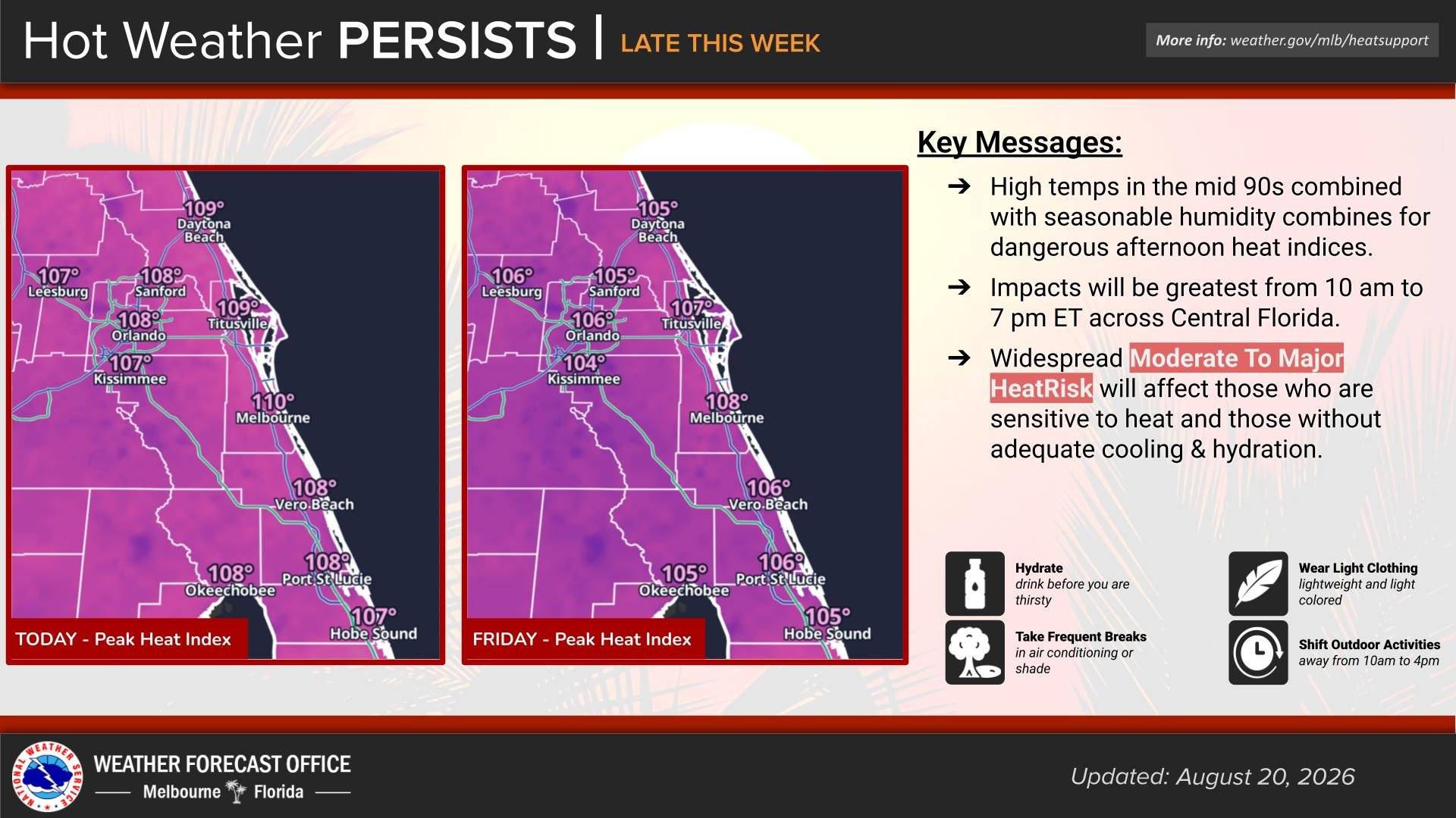 Heat Advisory Issued for Walt Disney World Area - August 20 2026 - photo 2 of 3