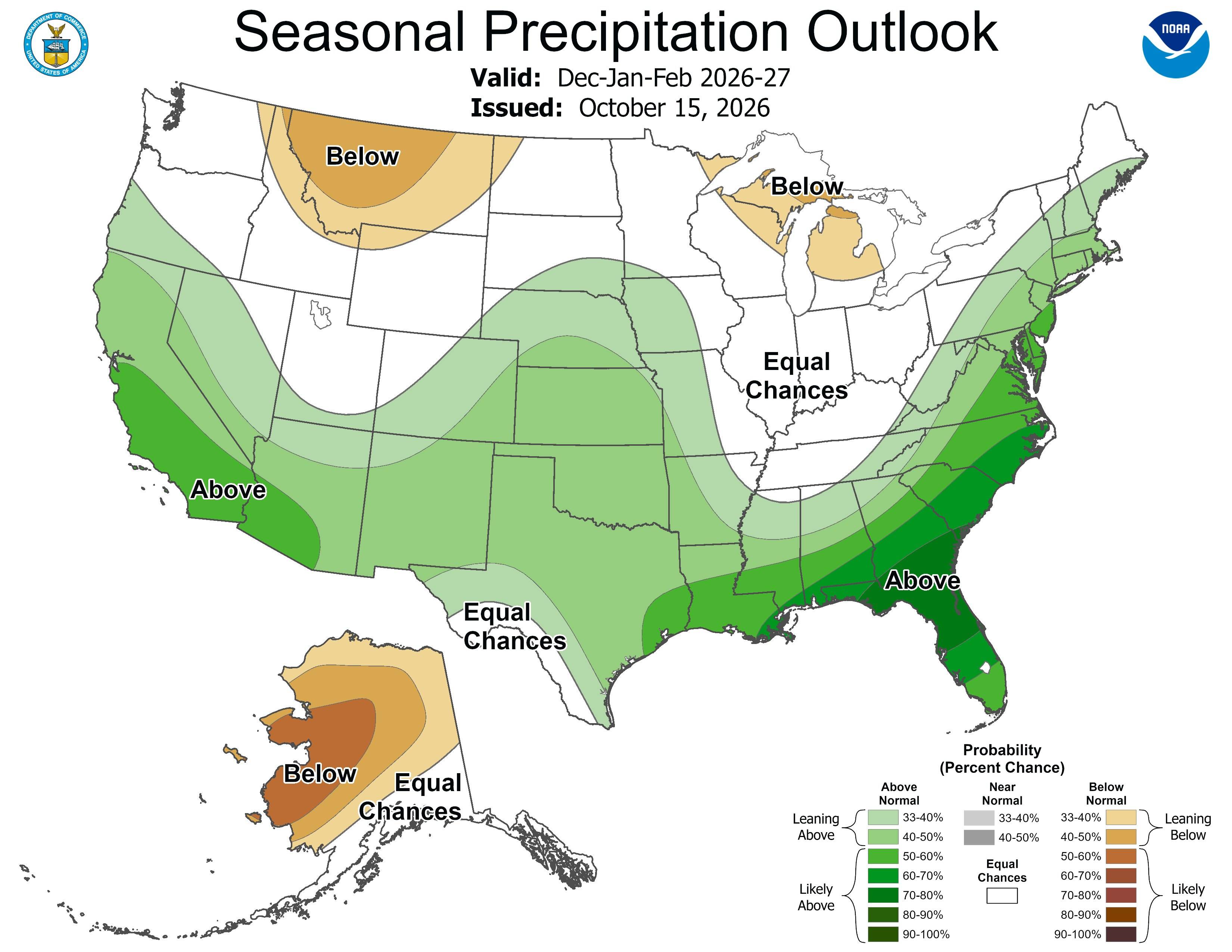 NOAA Winter 2026-2027 Forecast