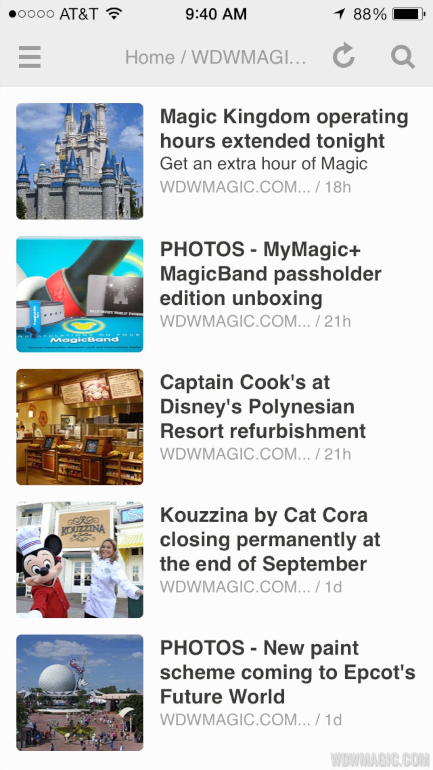 NEW - WDWMAGIC news headlines now available via RSS for Feedly and all RSS readers