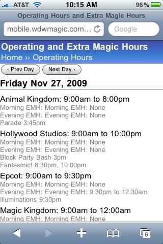 WDWMAGIC Mobile calendar enhanced with new features