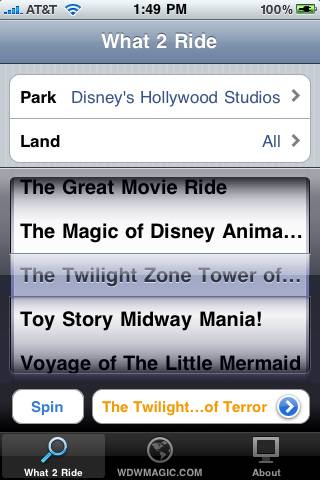 What 2 Ride Screenshots - FREE iPhone and iPod Touch app from WDWMAGIC