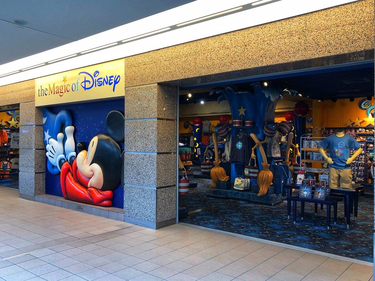 the Magic of Disney store now closed at Orlando International Airport