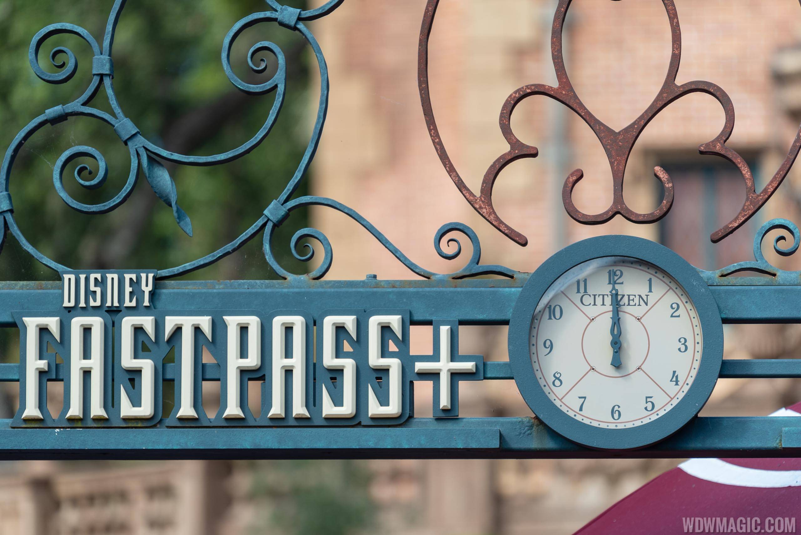 Citizen in-park FastPass clock at Haunted Mansion