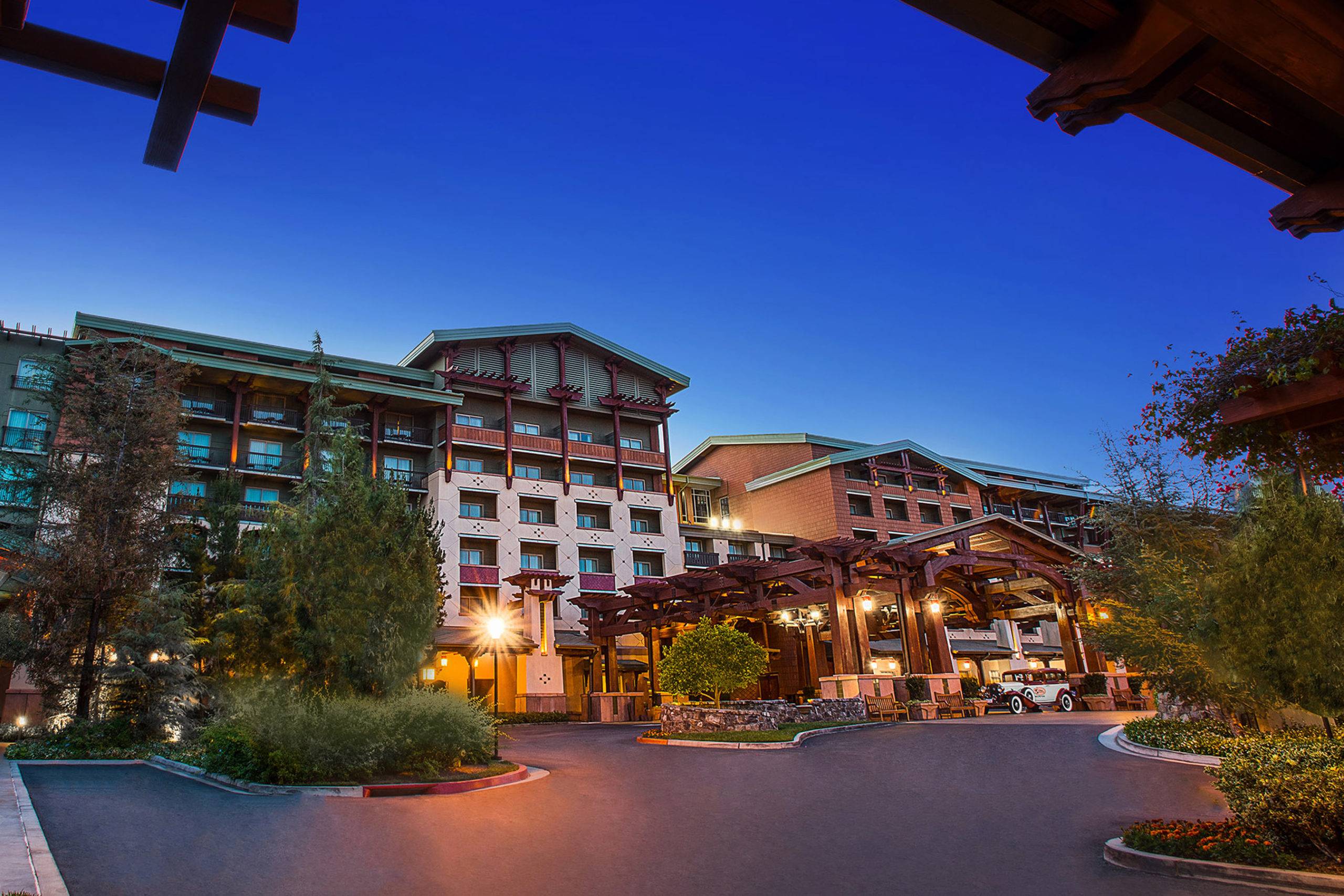 Disney's Grand Californian Hotel &amp; Spa (pictured) plans to reopen on April 29, 2021