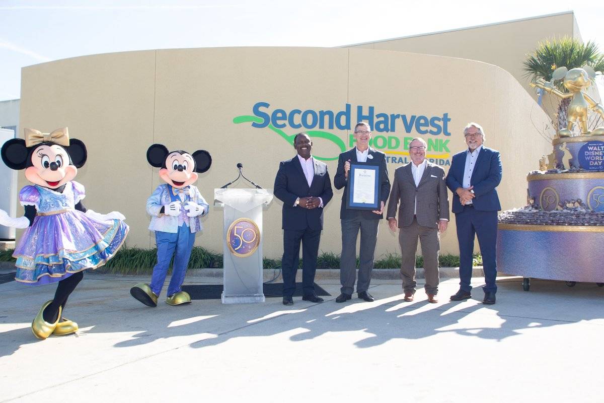 Orange County Mayor Jerry L. Demings and Orlando Mayor Buddy Dyer presented proclamations at the event at Second Harvest Food Bank. 