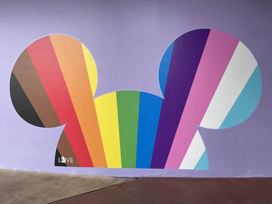 Disney transforms Magic Kingdom's famous purple wall to celebrate PRIDE Month at Walt Disney World