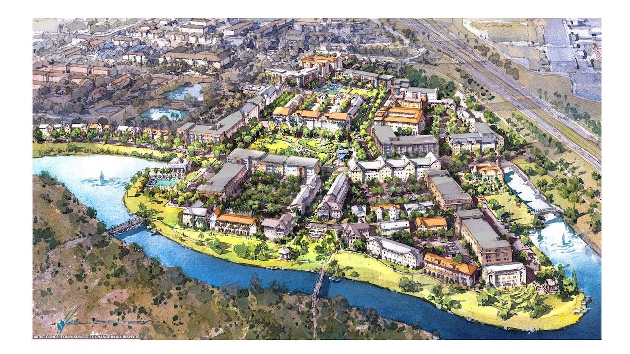 Walt Disney World Affordable and Attainable Housing Initiative plans and concept art