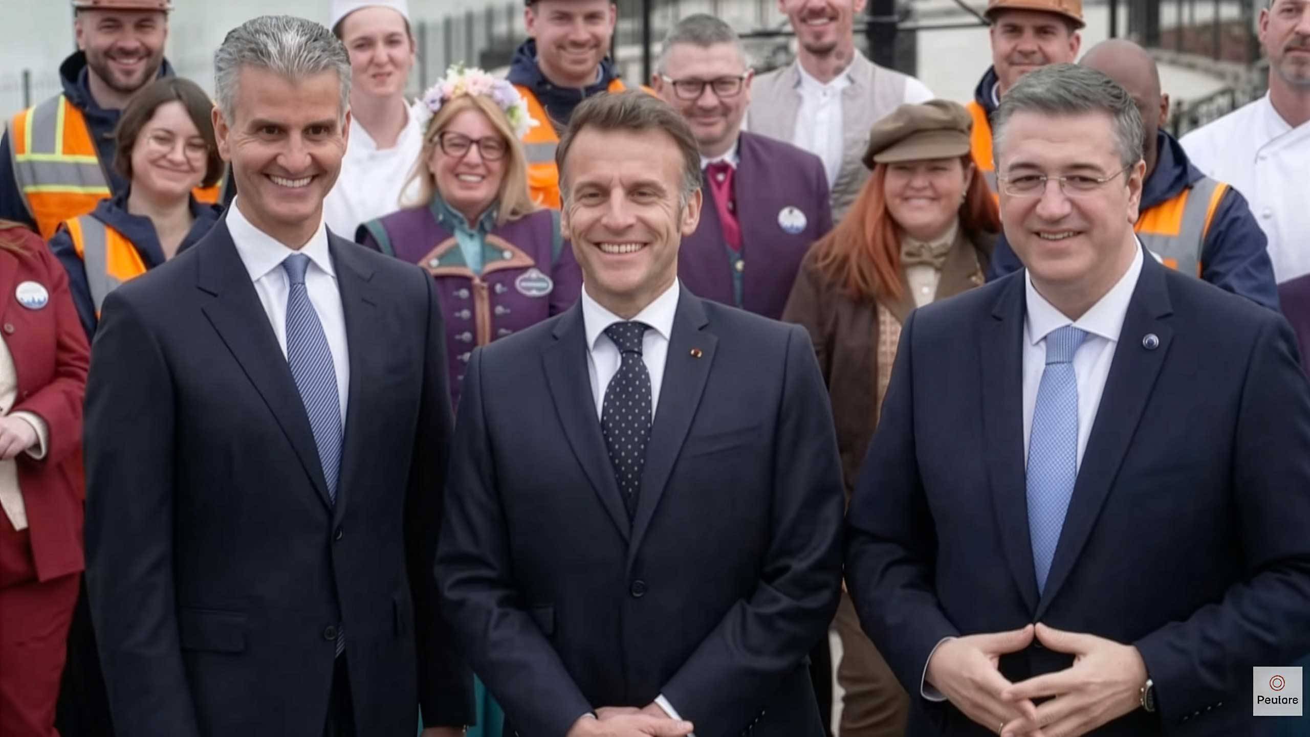 Josh D'Amaro Makes First International Visit as Disney CEO with French President Macron at Disneyland Paris Frozen Land