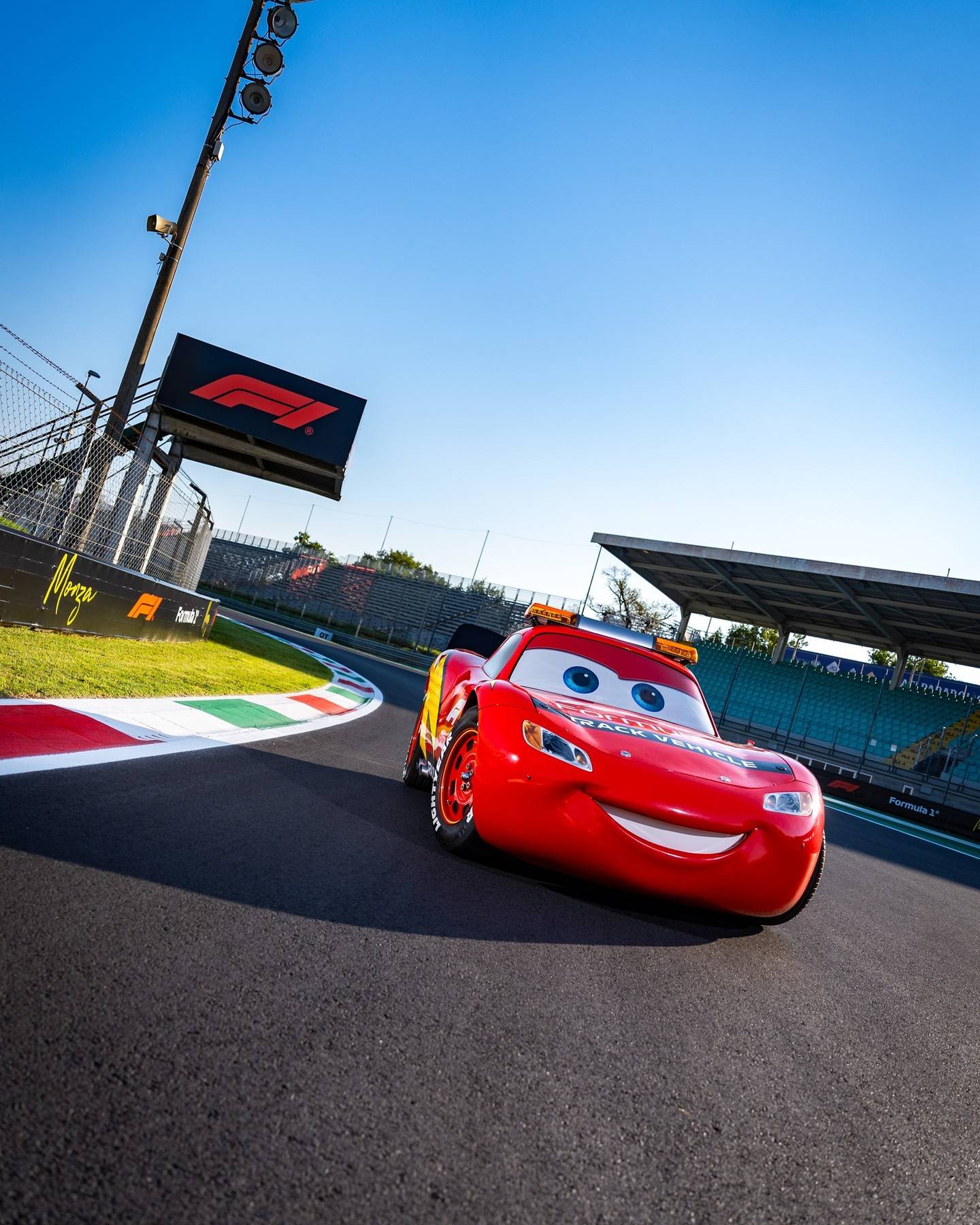 Lightning McQueen and the Cars-Themed Safety Car