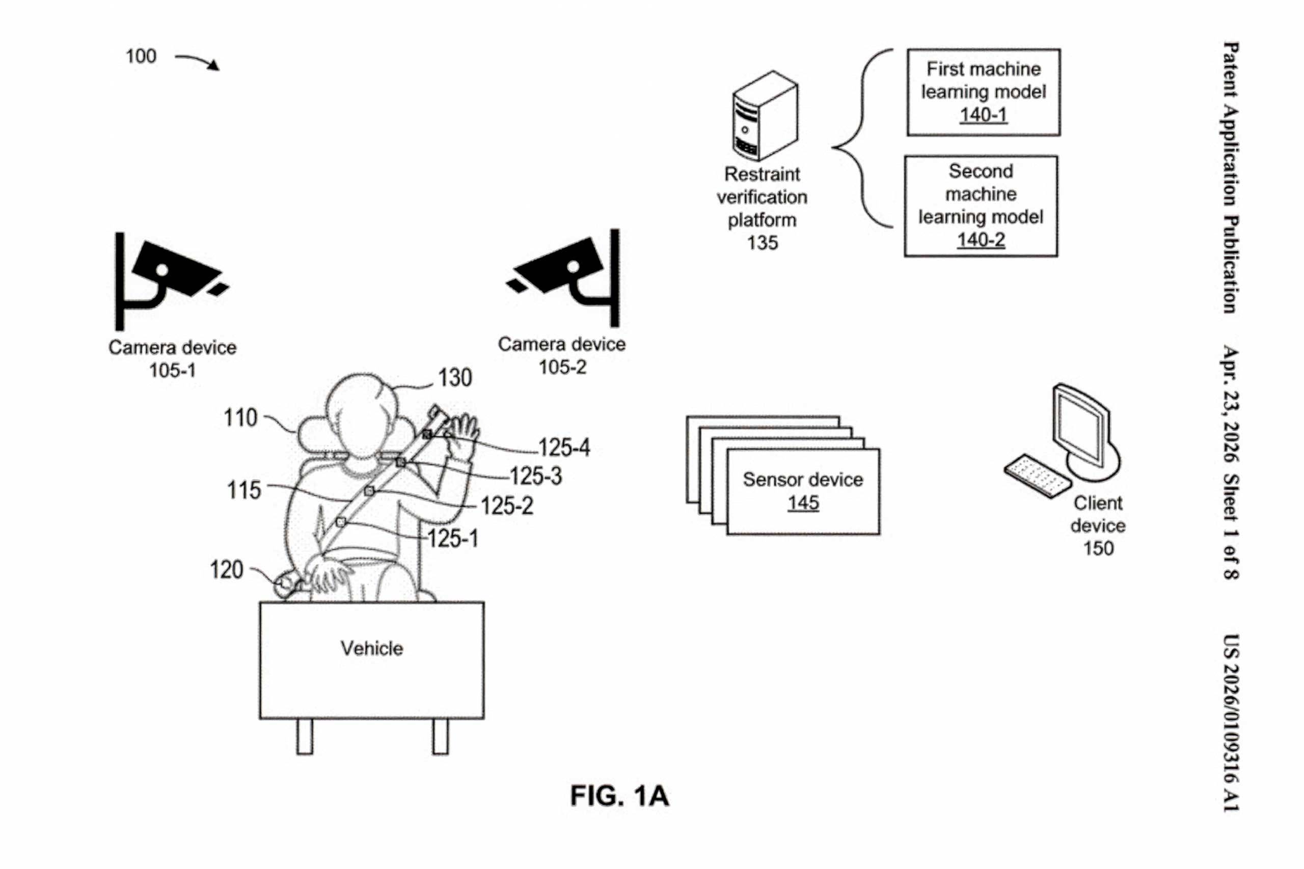 Disney AI restraint verification system patent diagram