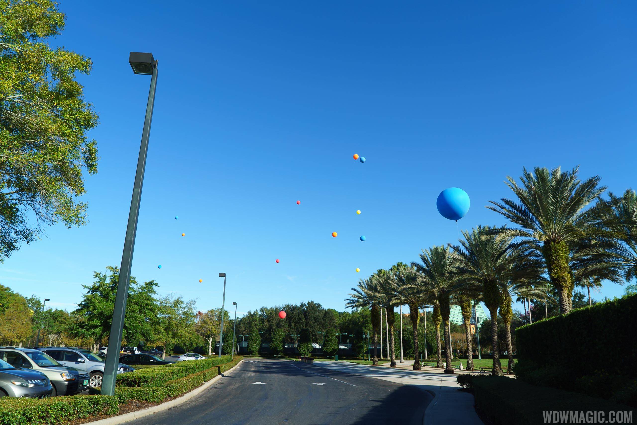Height test balloons near the Fantasia Gardens mini-golf for a previous non-related project