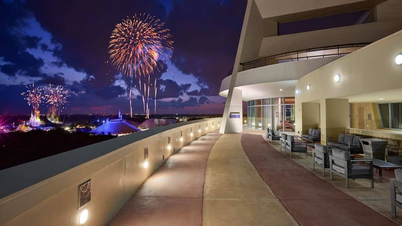 Look inside the new Top of the World Lounge atop Bay Lake Tower at Disney's Contemporary Resort