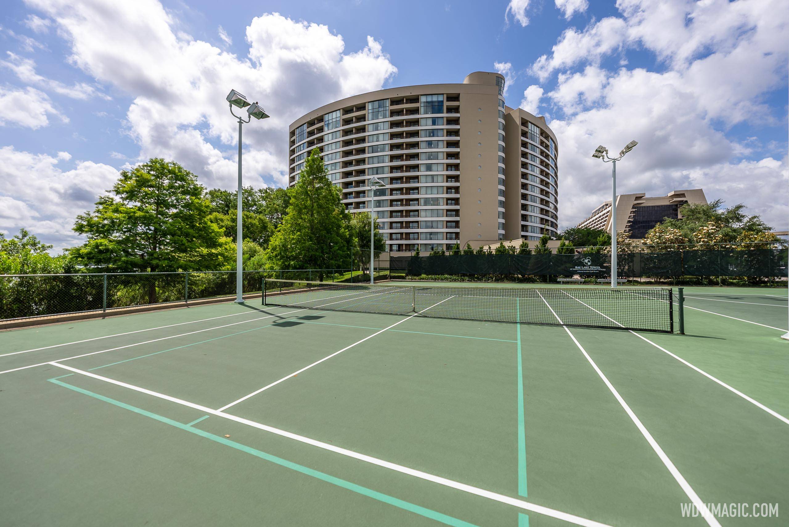 Tennis, Basketball and Pickleball courts at Bay Lake Tower at Disney's Contemporary Resort