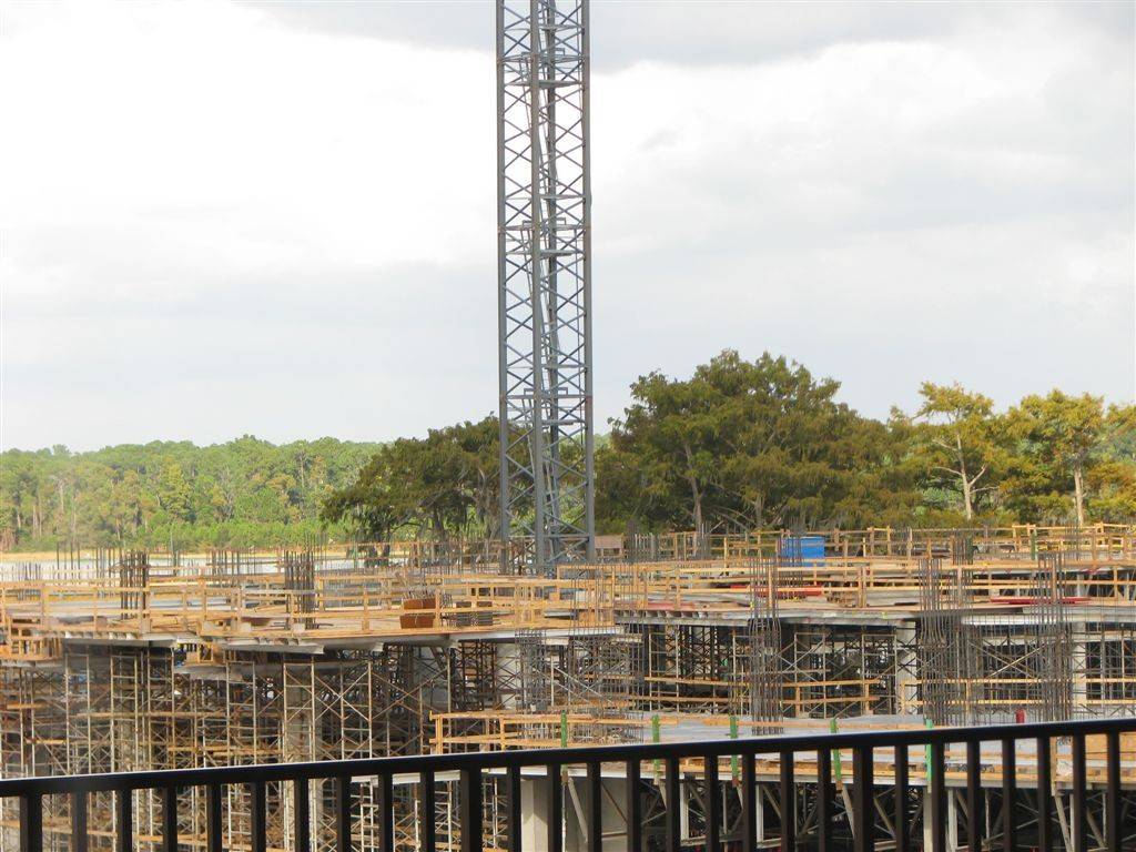 Latest progress photos on the Contemporary DVC Tower construction