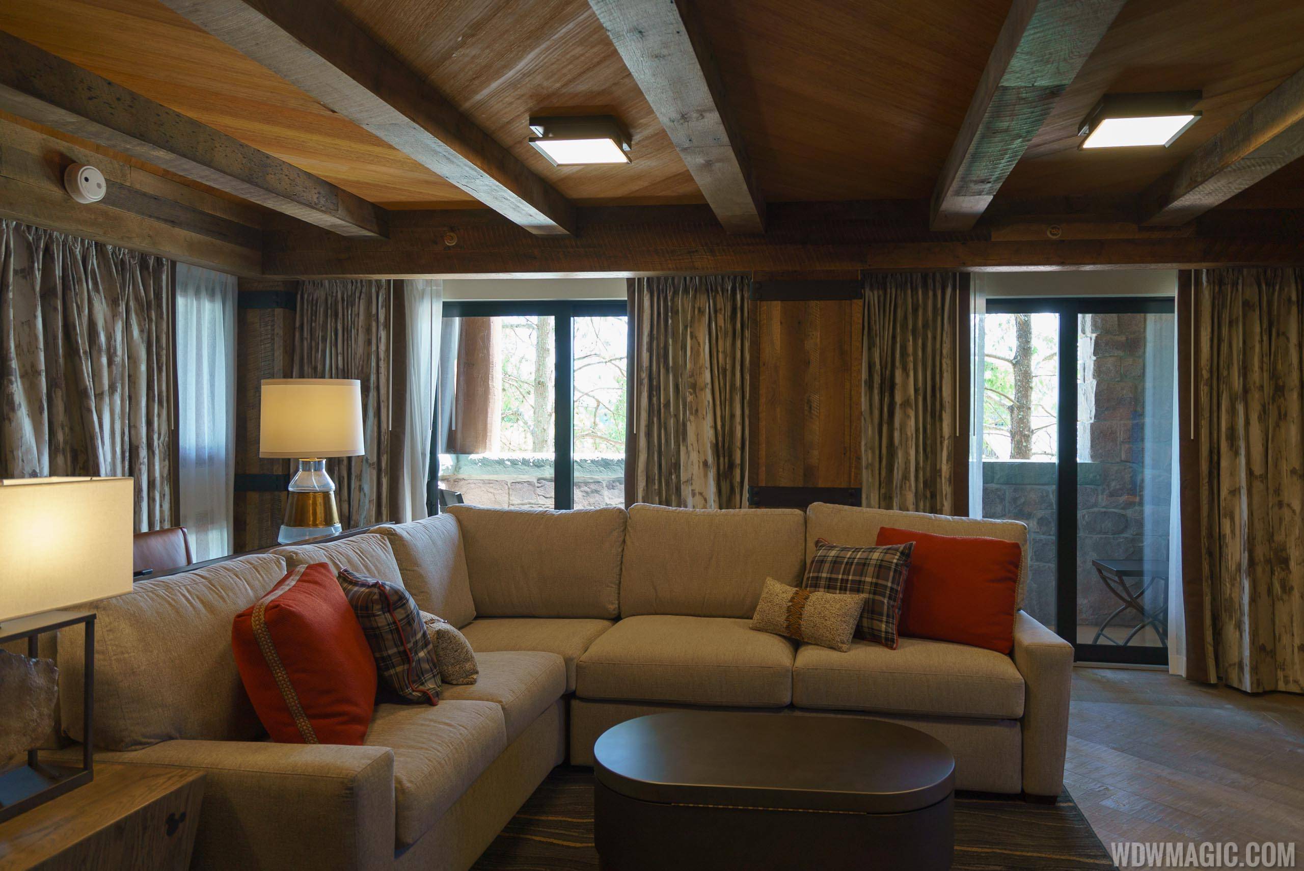 Copper Creek Villas and Cabins at Disney's Wilderness Lodge - 3 Bedroom Grand Villa Living Room