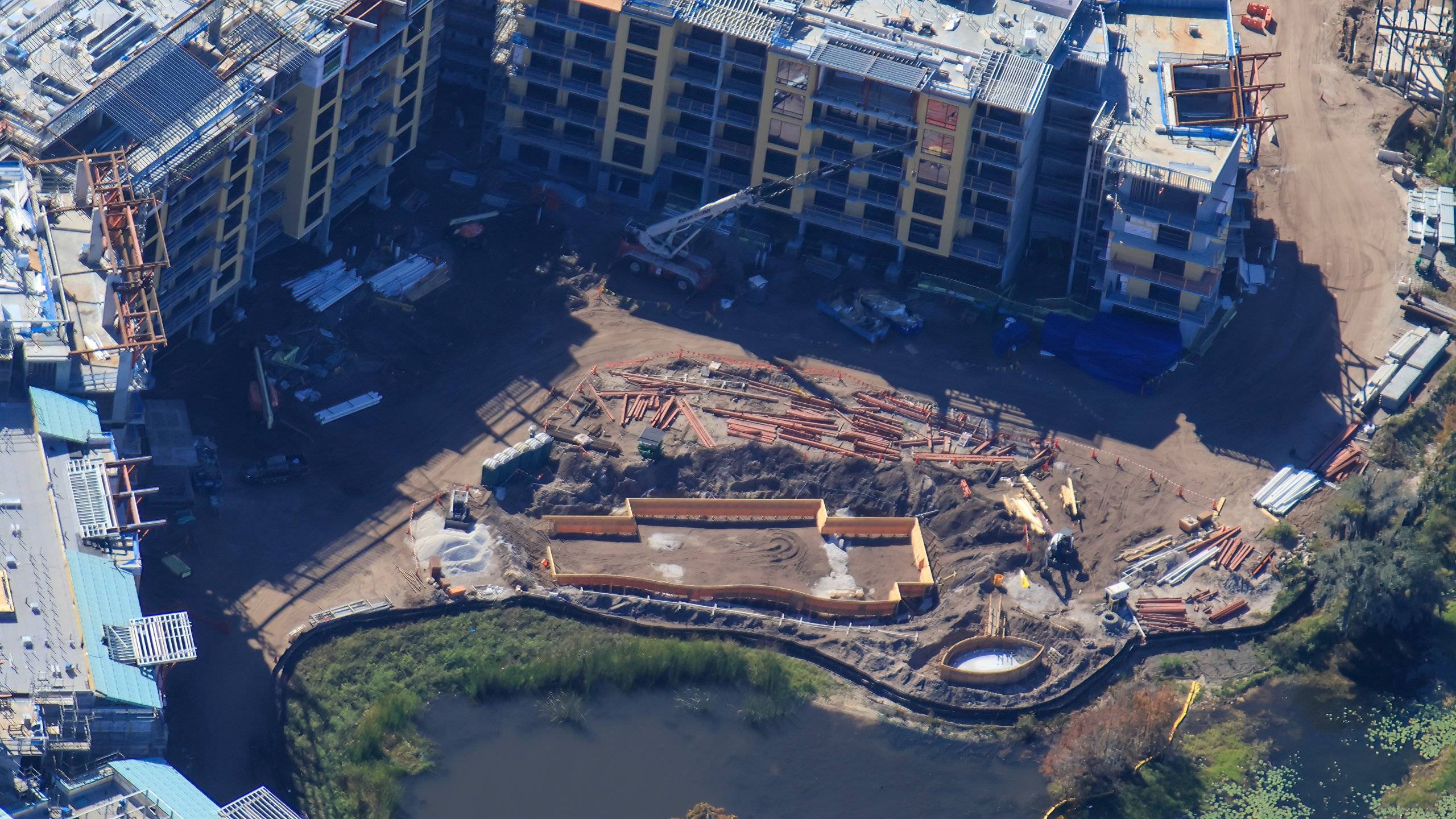 Disney Lakeshore Lodge Construction - December, 2025