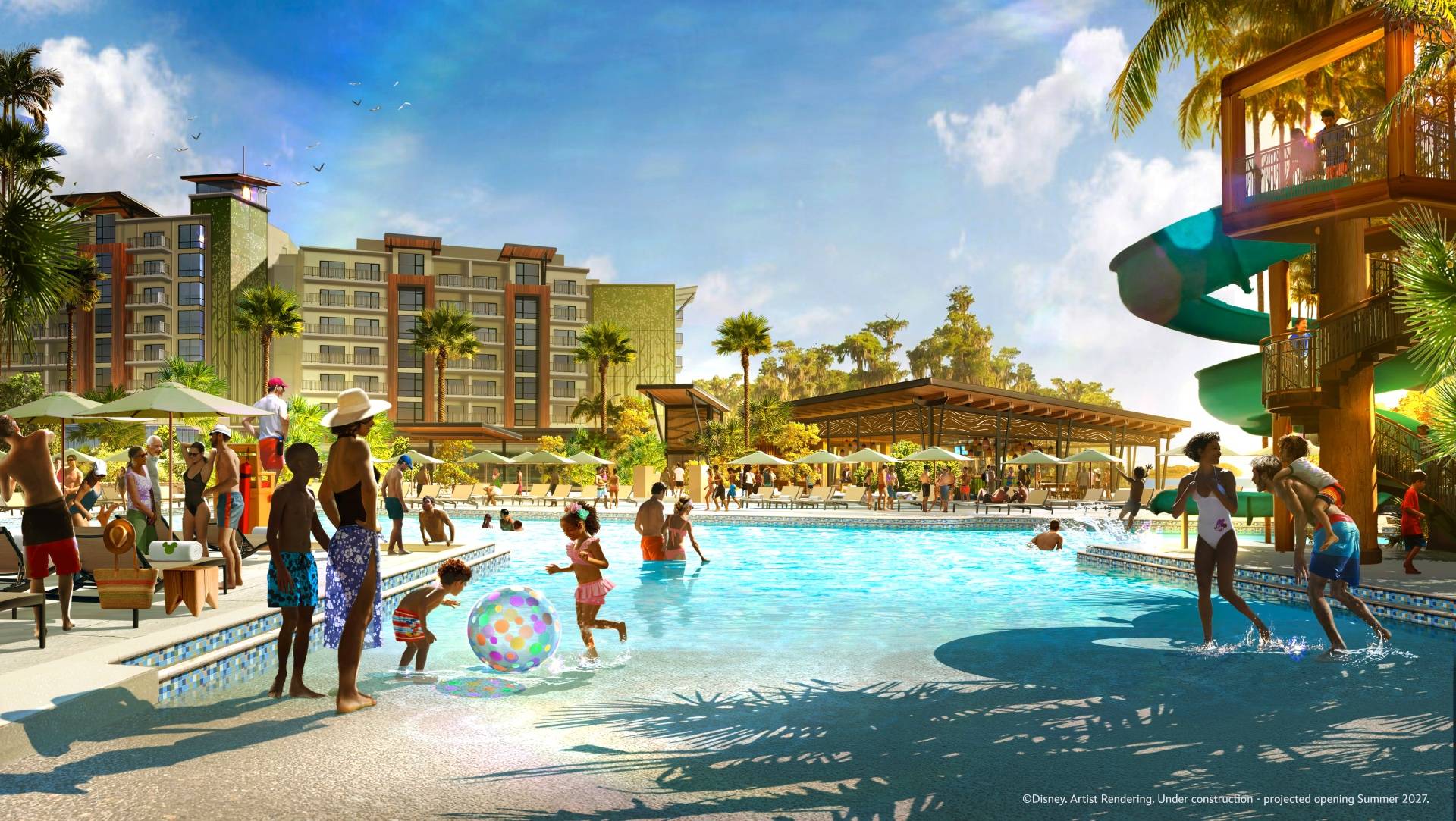 The Wetlands at Disney Lakeshore Lodge — Pool, Lazy River, and Play Areas Revealed