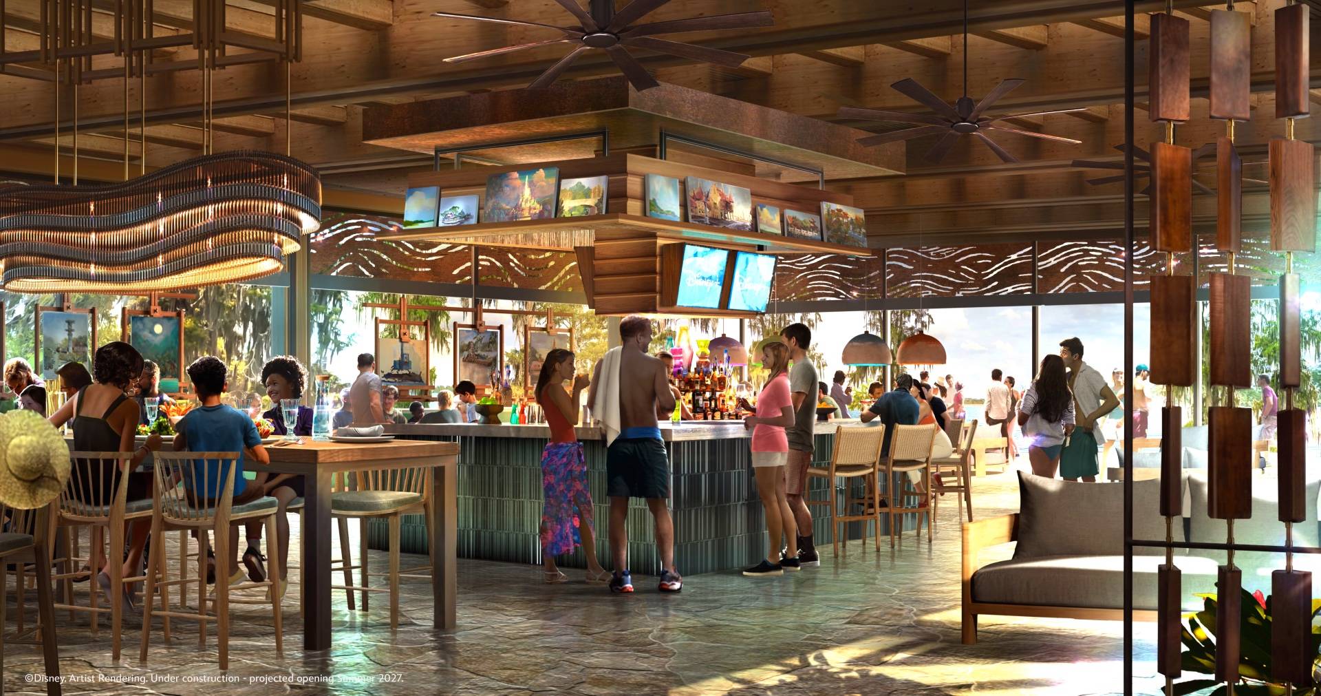 First Look: Gathering Spaces, Dining, and the Lobby at Disney Lakeshore Lodge