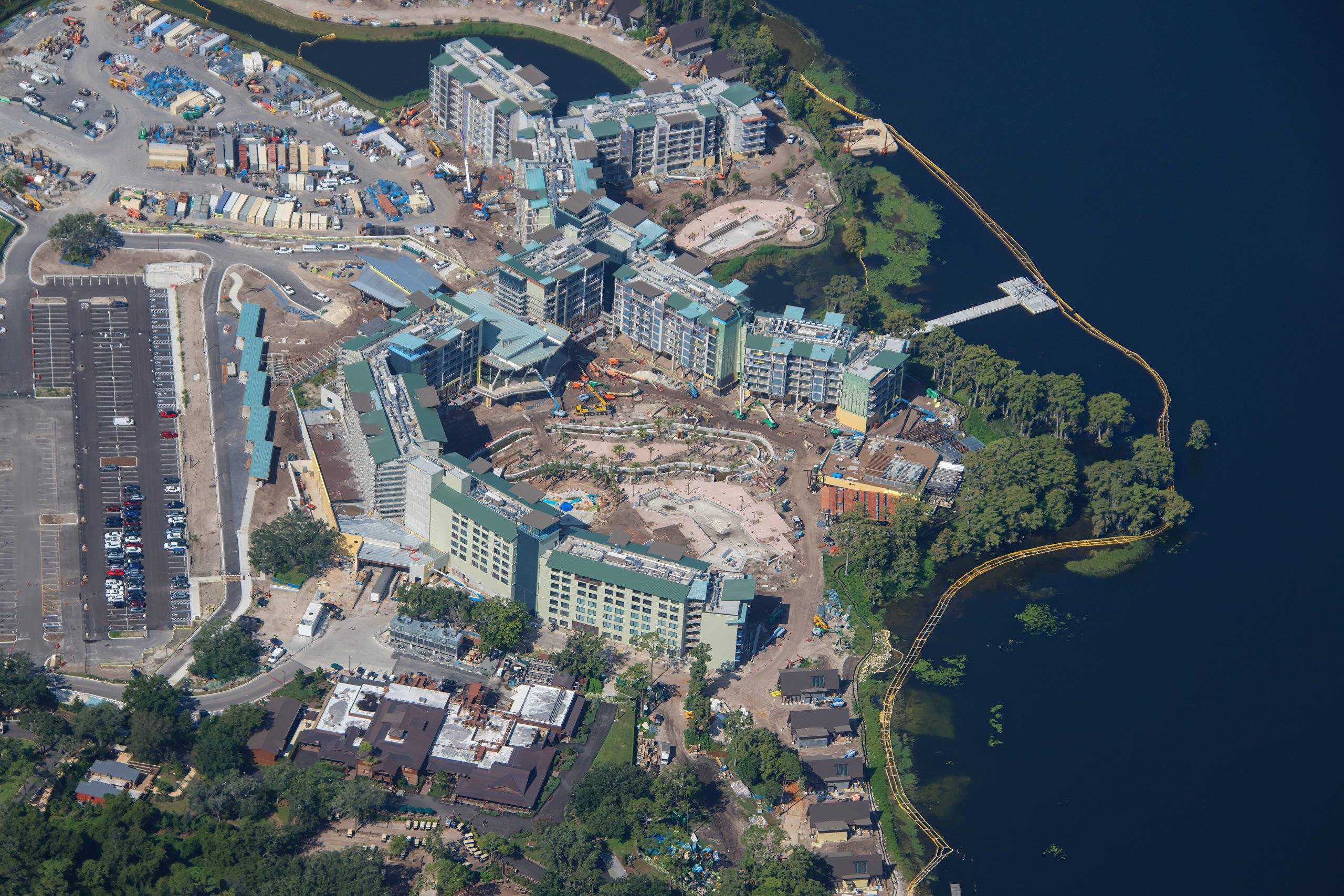 Disney's Lakeshore Lodge August 2026: Aerial Construction Photos
