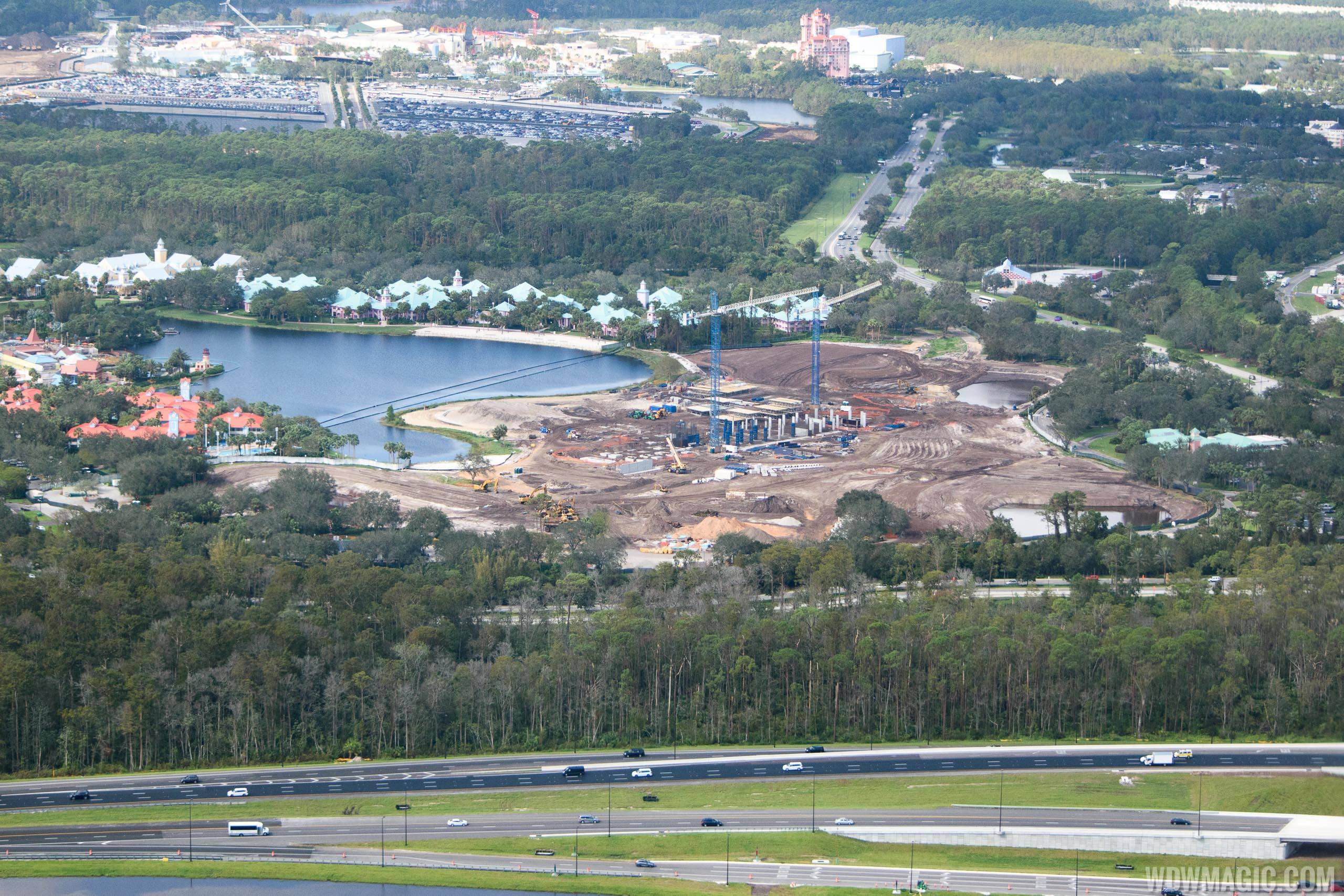 Disney Riviera construction from the air