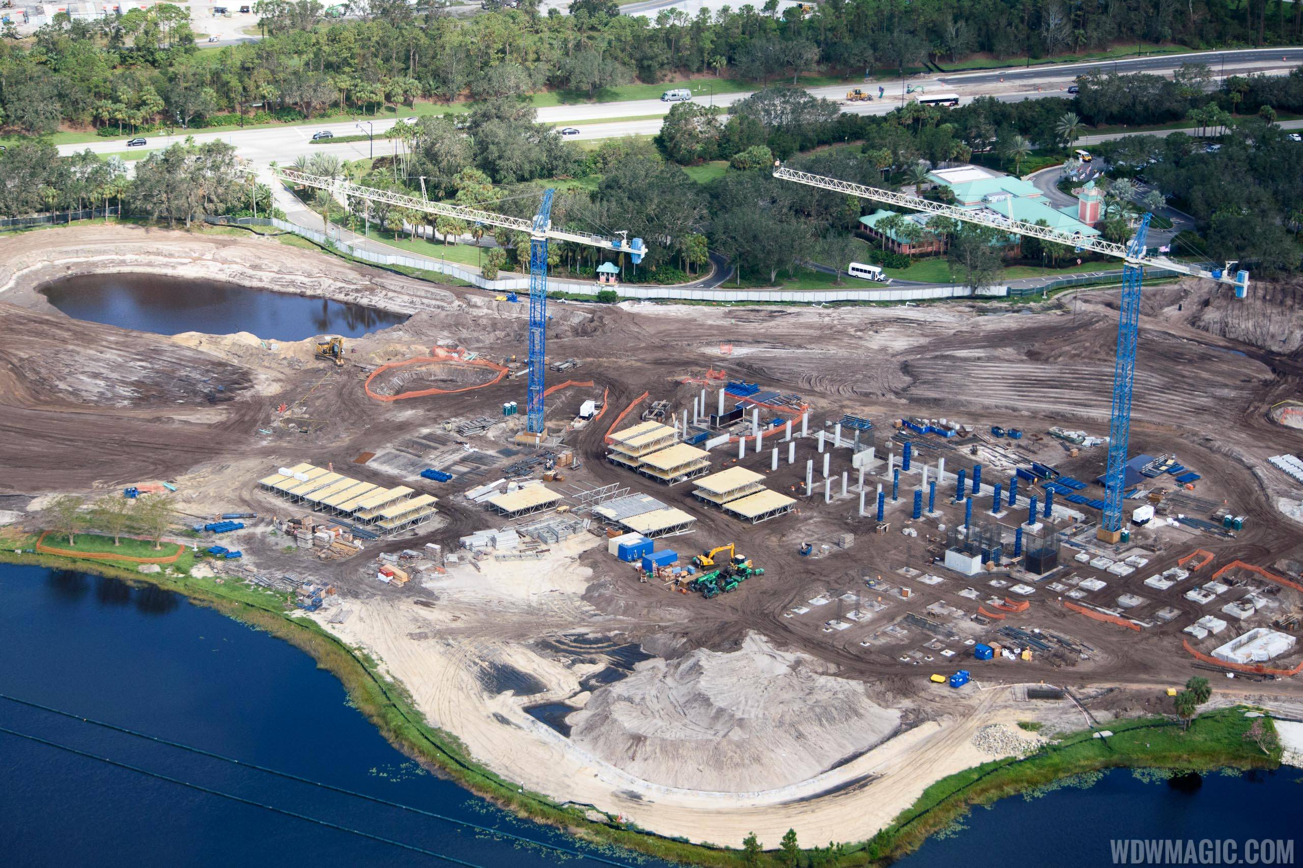 Disney Riviera construction from the air