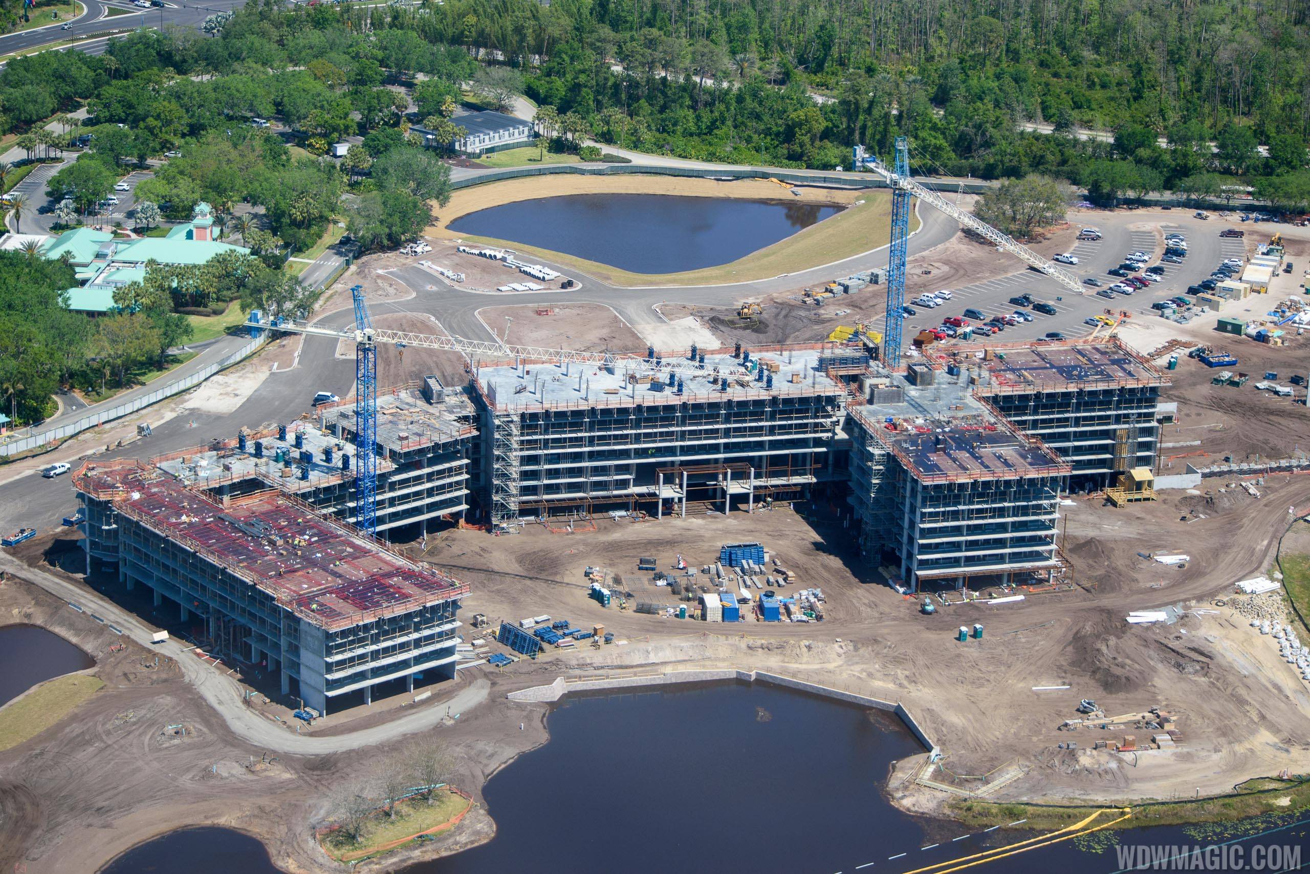 Disney Riviera construction from the air - March 2018