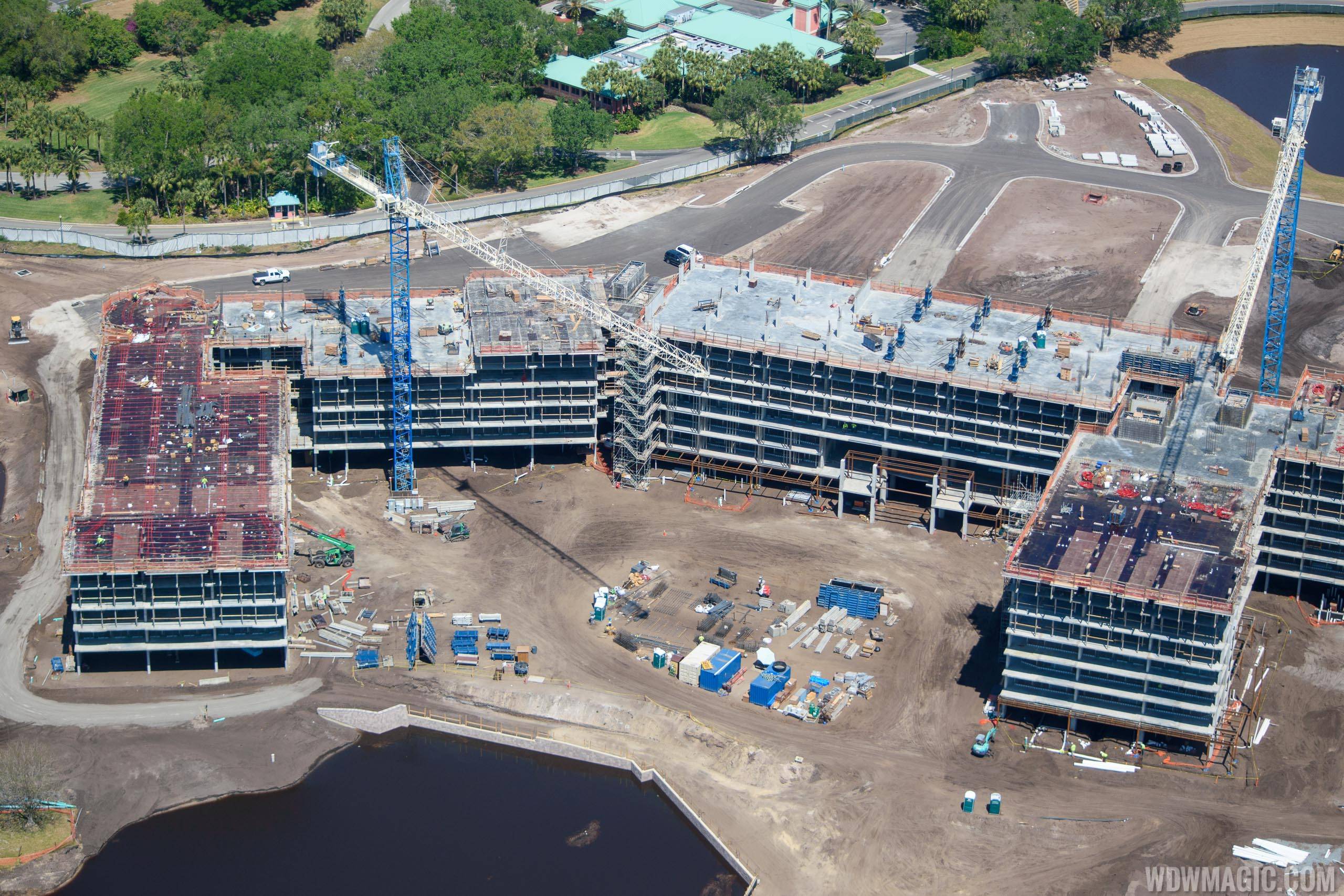 Disney Riviera construction from the air - March 2018