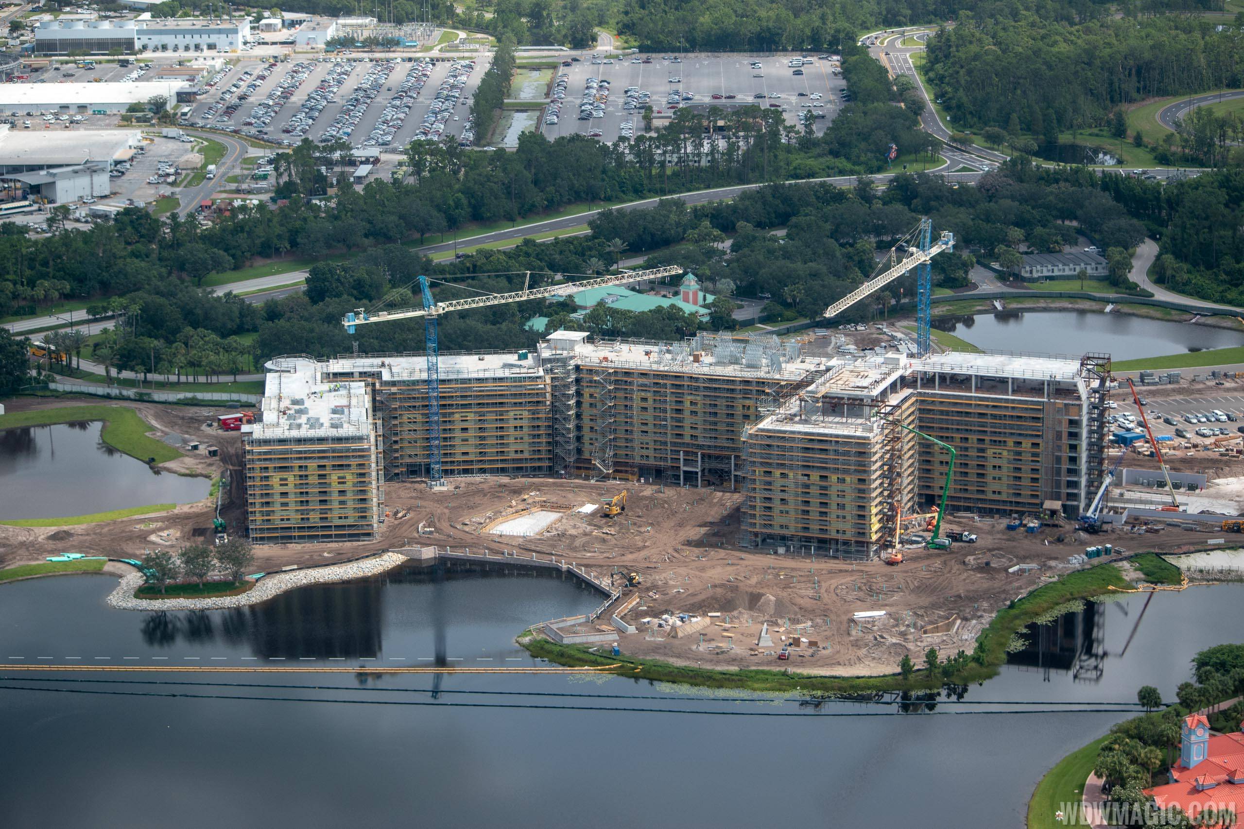 Disney Riviera construction from the air - July 2018