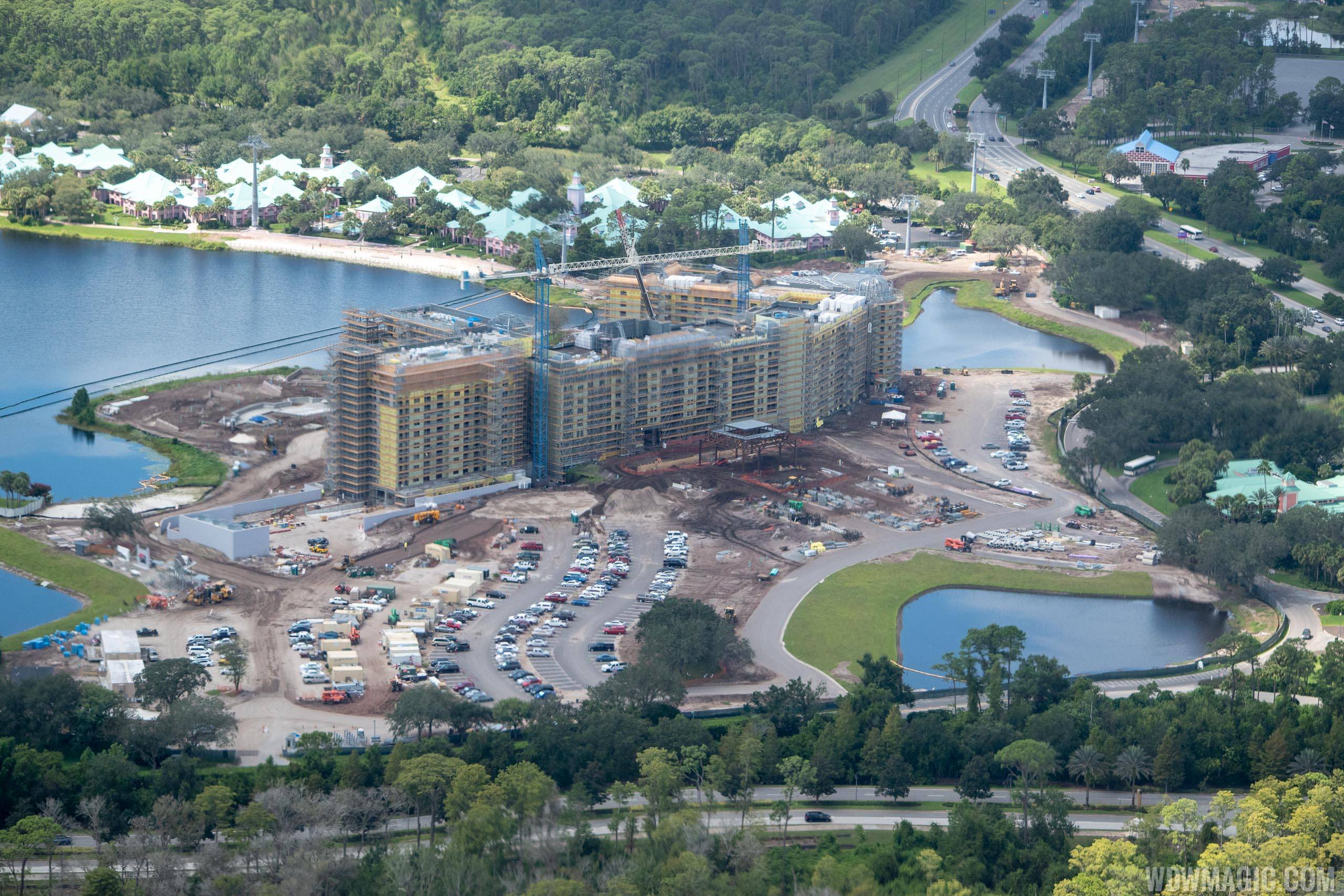 Disney Riviera construction from the air - September 2018