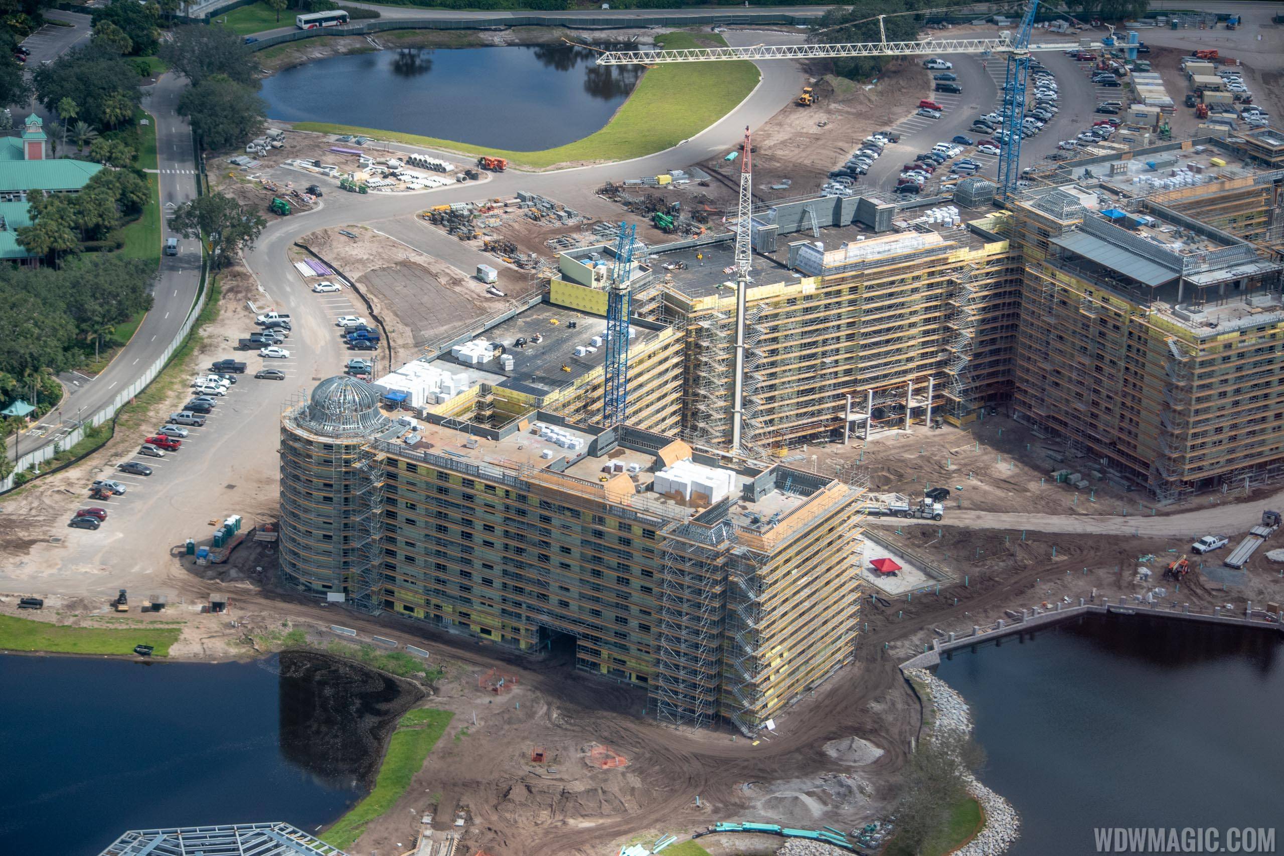 Disney Riviera construction from the air - September 2018